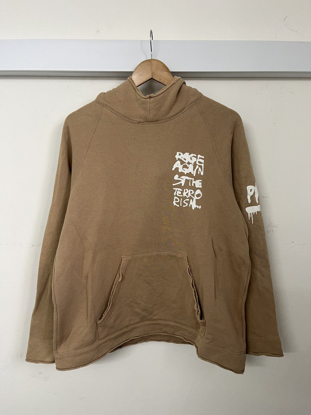 Japanese Brand × PPFM Vintage PPFM Distressed Hoodie ‘Rage Against The Terrorist’ Size US L / EU 52-54 / 3 - 1 Thumbnail