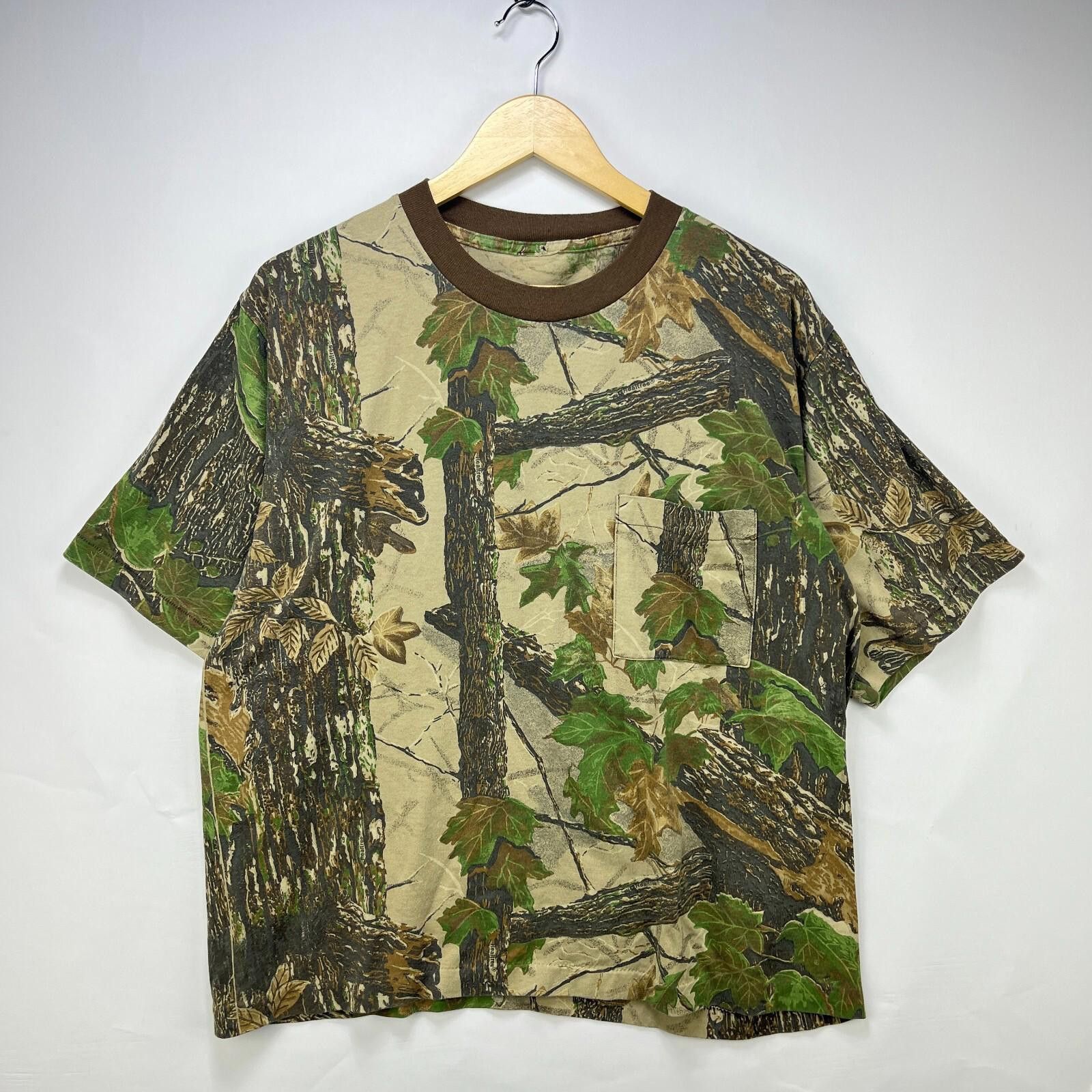 Vintage Vintage 90s Real Tree Camo Single Stitch USA T-Shirt XL Size US XL / EU 56 / 4 - 1 Thumbnail
