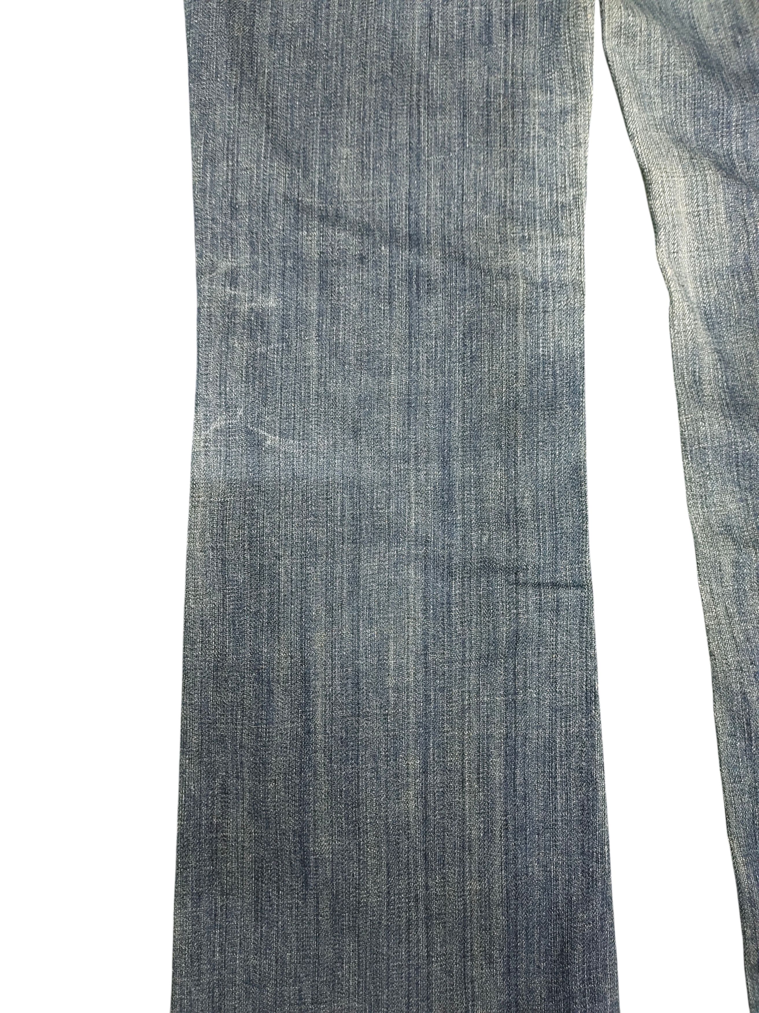 Mek Denim Flare Jeans Mek Denim Embroidered Denim Bootcut Low Rise Size US 27 - 5 Thumbnail