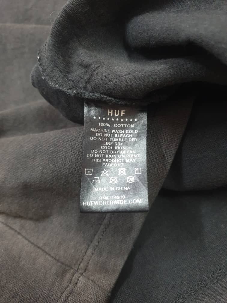 Huf Huf HUFWORLDWIDE Faded black Shirt Size US M / EU 48-50 / 2 - 4 Thumbnail