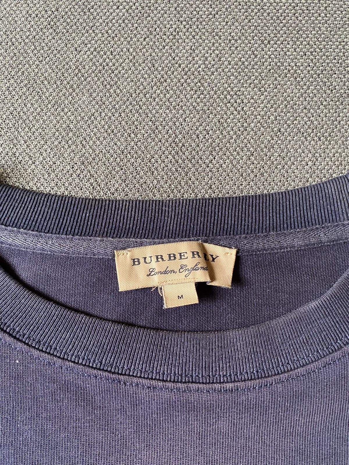 Burberry ❗️SOLD❗️Burberry Big Logo Sweatshirt Navy Blue Size US M / EU 48-50 / 2 - 4 Thumbnail