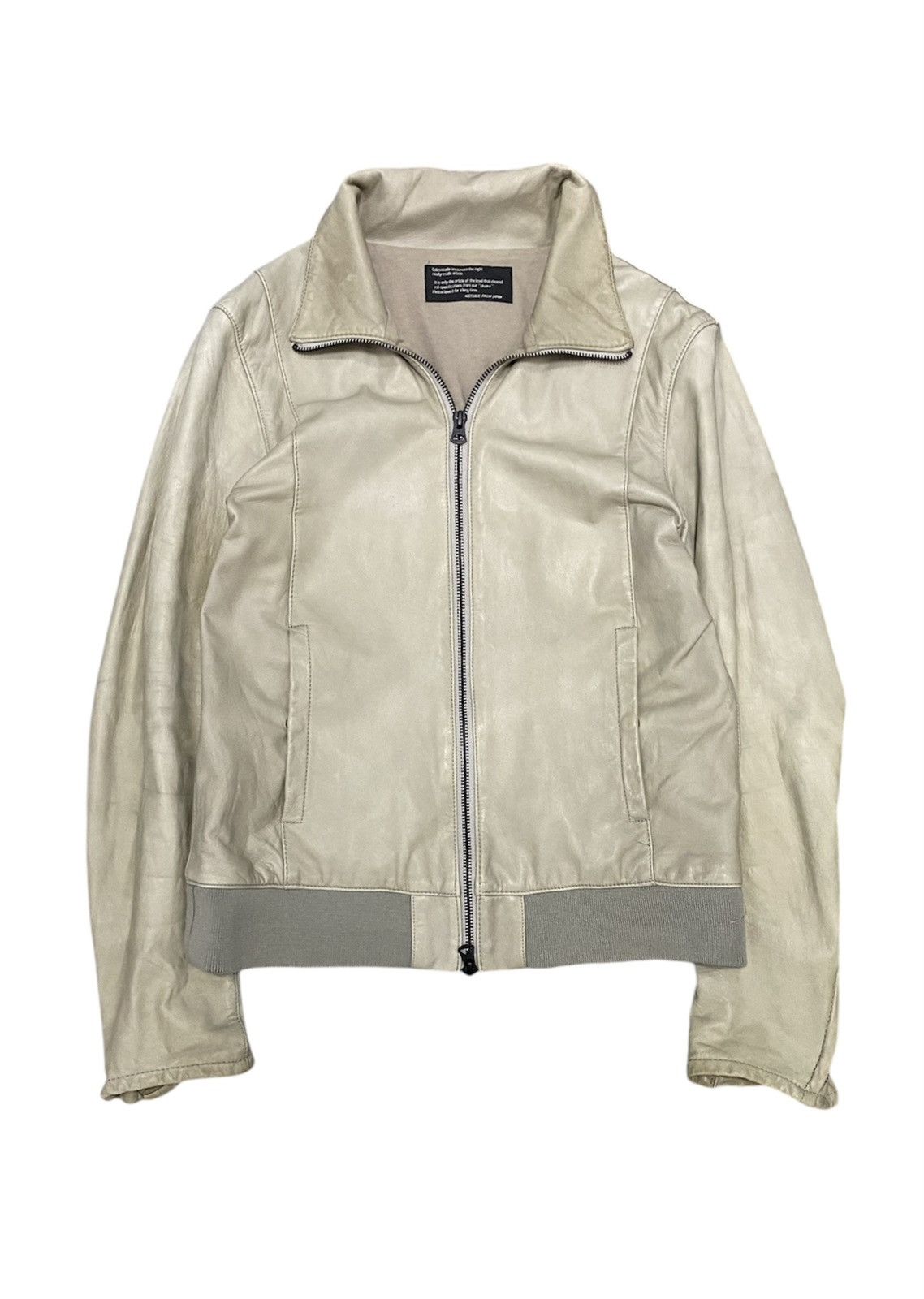 Isamu Katayama Backlash 2000s Shama Leather Paneled Rider Jacket Size M / US 6-8 / IT 42-44 - 1 Thumbnail