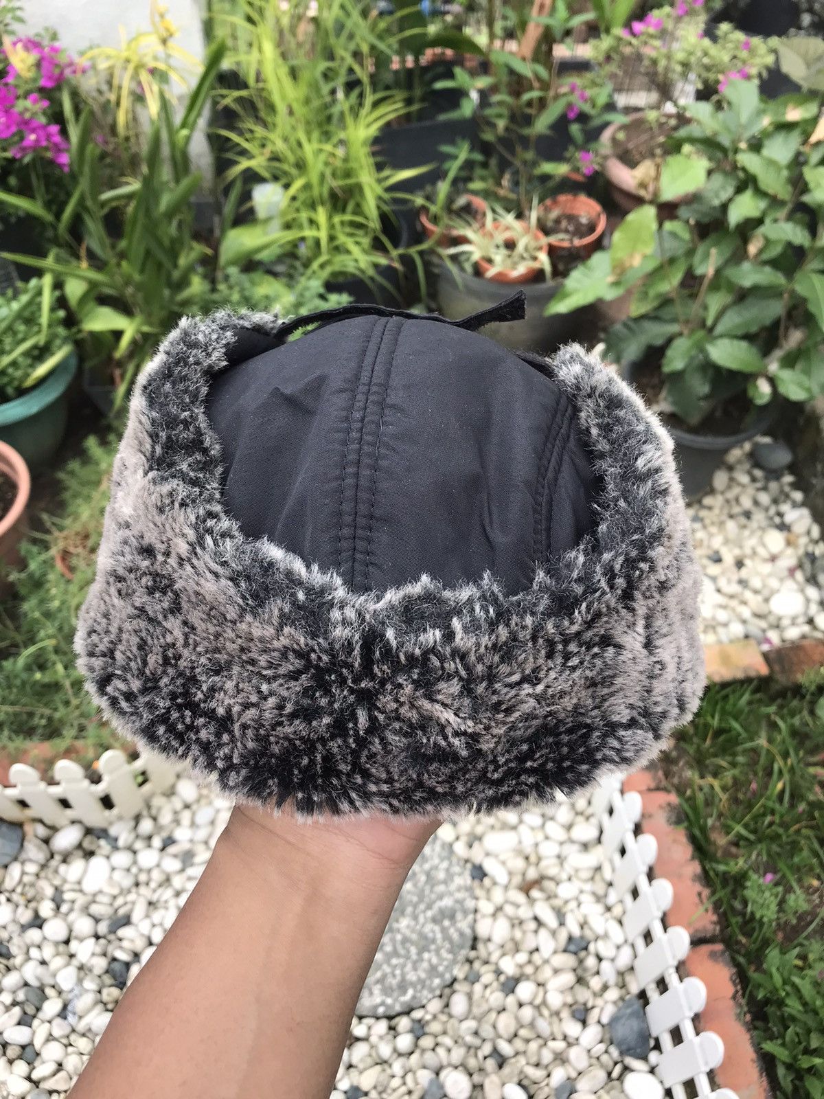 Japanese Brand × Vintage AUTHENTIC FUR TRIM WINTER TRAPPER HAT WITH EAR WARMER FLAPS Size ONE SIZE - 12 Thumbnail
