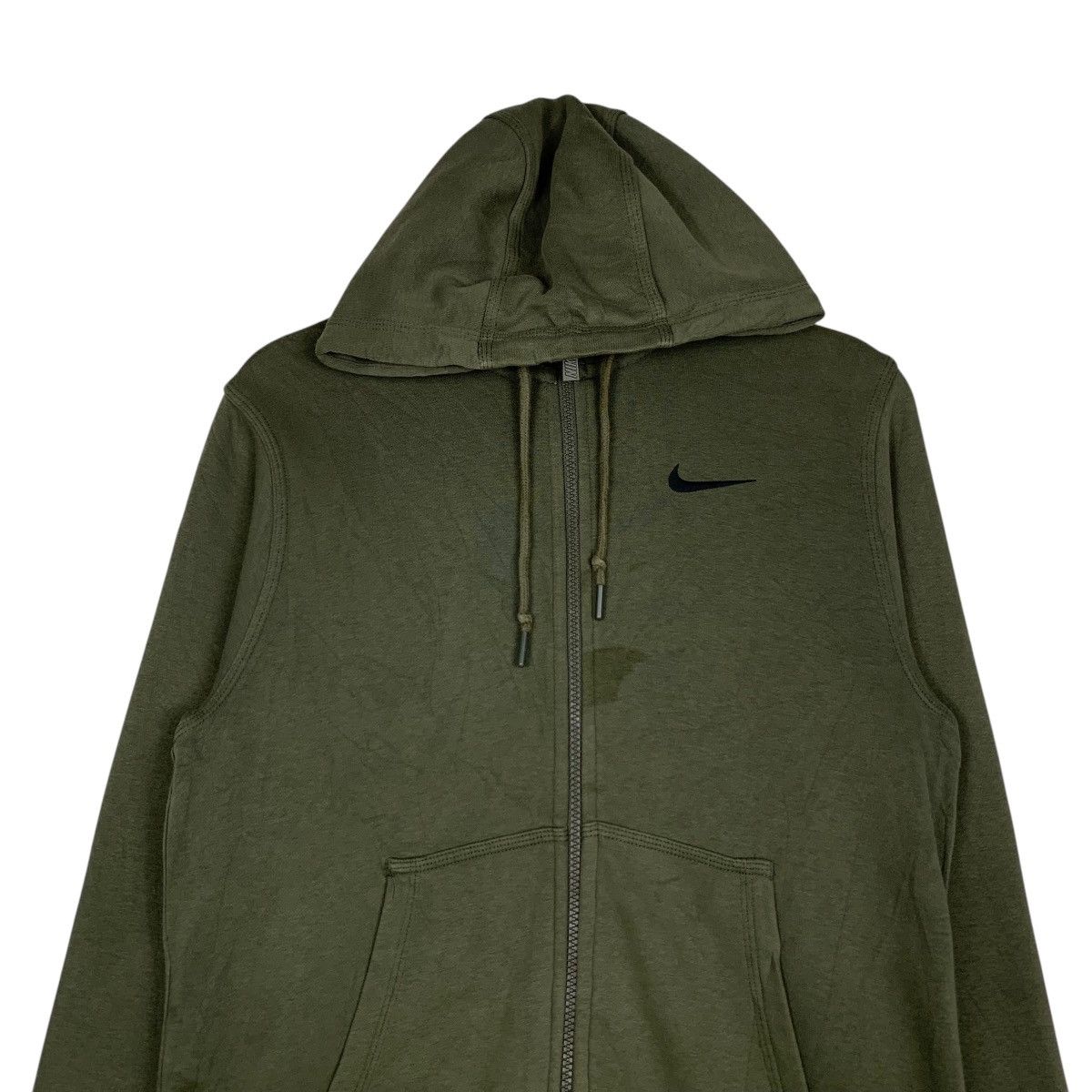Nike NIKE Small Logo Green Zipper Hoodies Sweatshirt #1484-C67 Size US S / EU 44-46 / 1 - 2 Thumbnail
