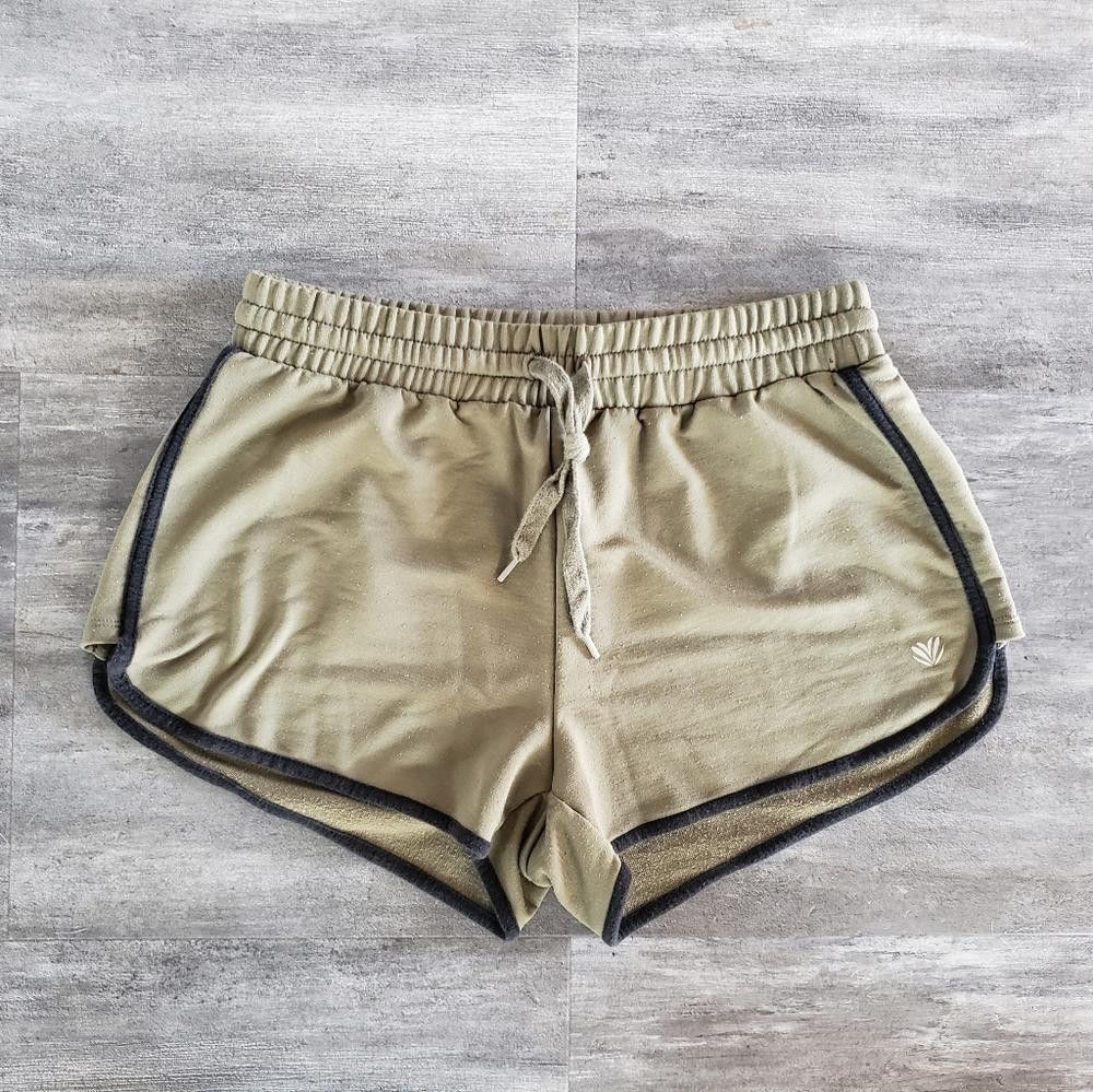 Forever 21 Olive Black Detailed F21 Sweat Short Size 28" / US 6 / IT 42 - 3 Thumbnail