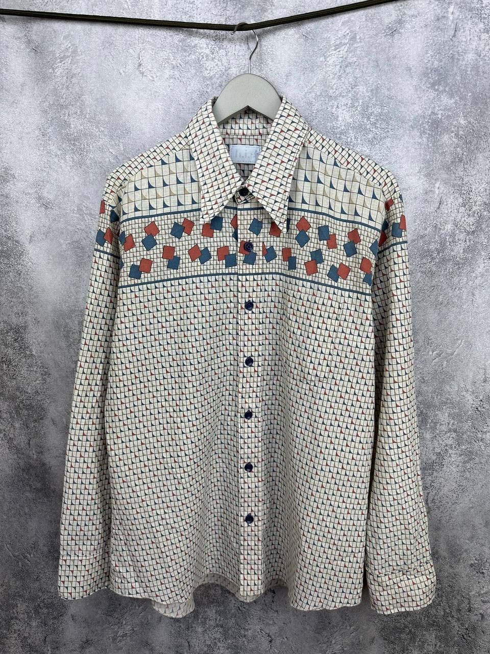 Vintage Vintage 70s H.I.S Retro Western Geometric ButtonUp Shirt LS Size US XL / EU 56 / 4 - 1 Thumbnail