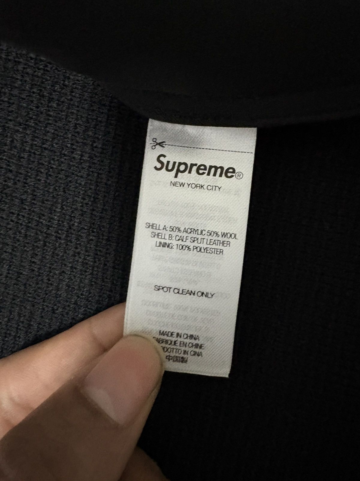 Supreme Supreme Studded Suede Zip Up Cardigan 'Black Size US L / EU 52-54 / 3 - 8 Thumbnail