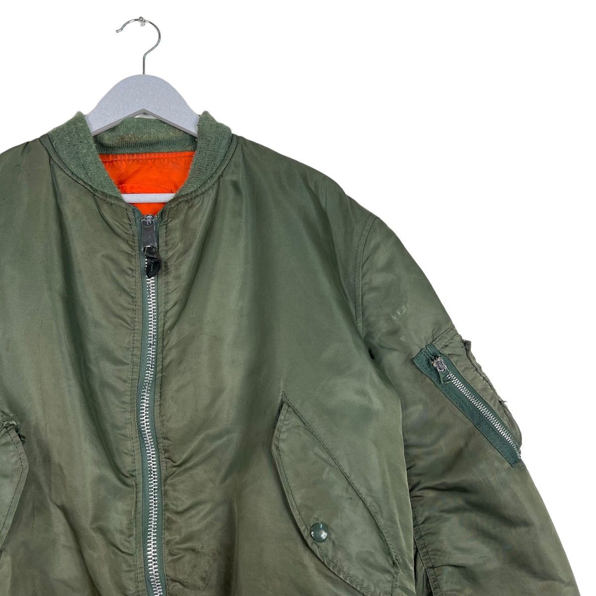 Alpha Industries 🔥 RIOT RIOT VINTAGE MA1 ALPHA REVERSIBLE BOMBER JACKET Size US L / EU 52-54 / 3 - 6 Thumbnail