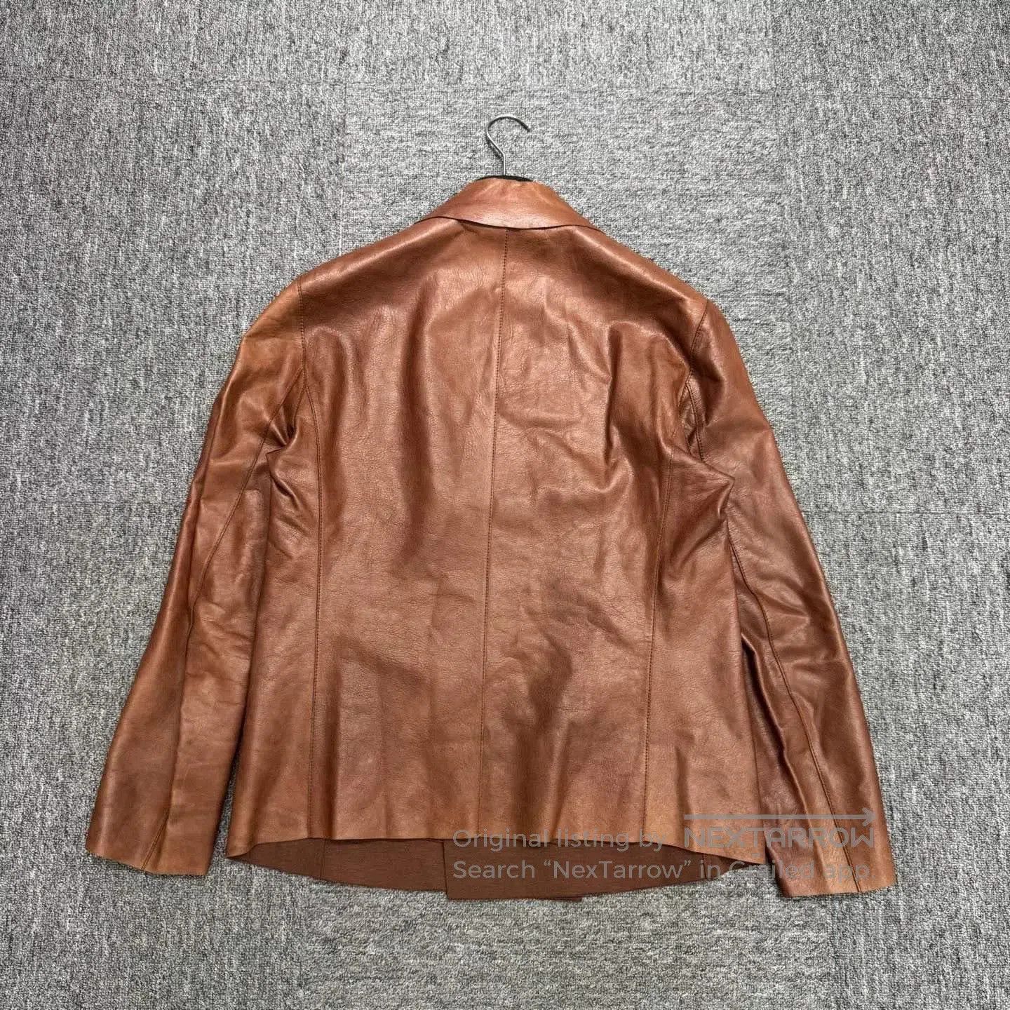 Giorgio Armani Giorgio Armani Leather Trench Coat Size 50. Size US L / EU 52-54 / 3 - 2 Thumbnail