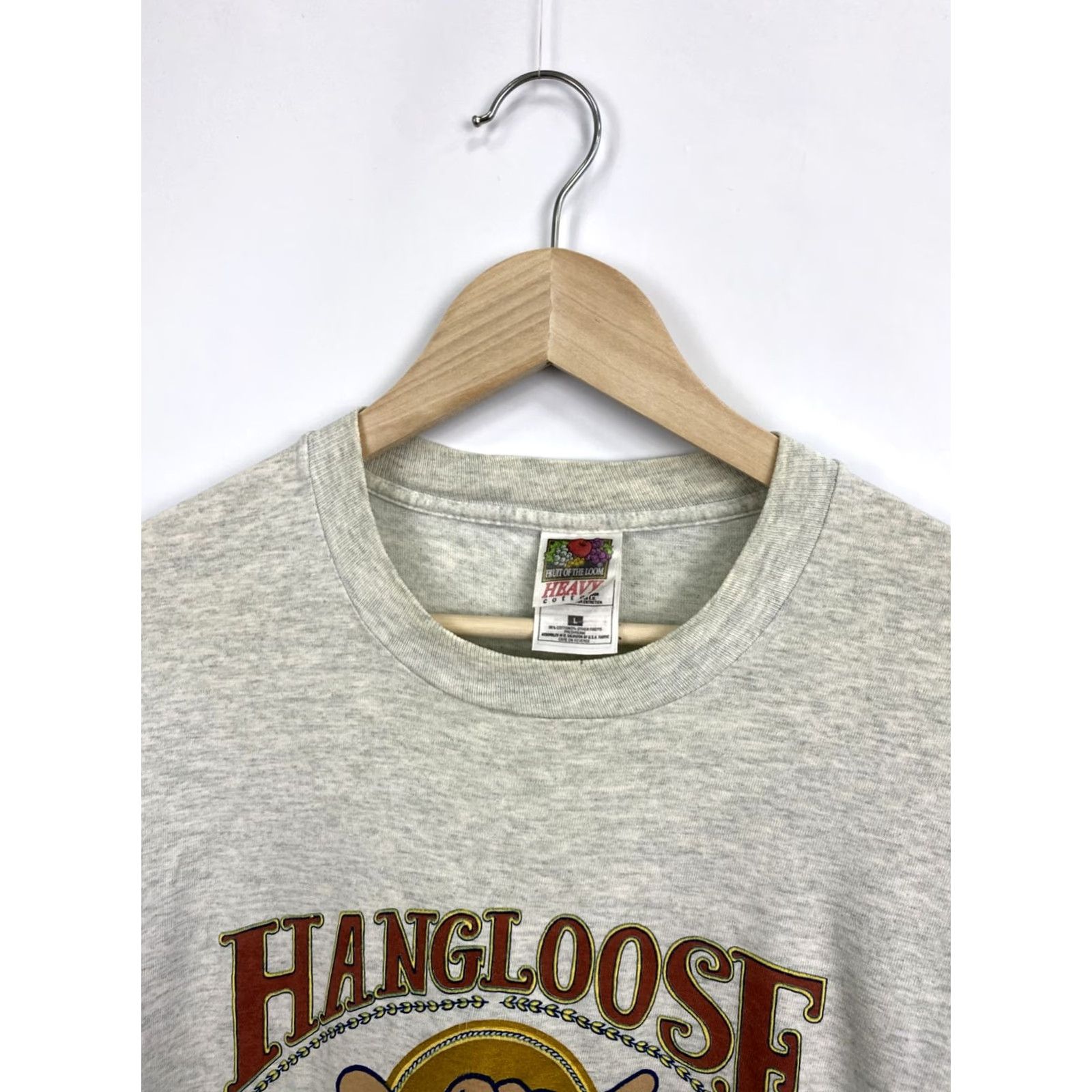 Gildan VINTAGE 90s Hang loose Surfing Hawaii Aloha t-shirt hype Nike Shirt Gray L Mens Size US L / EU 52-54 / 3 - 4 Thumbnail
