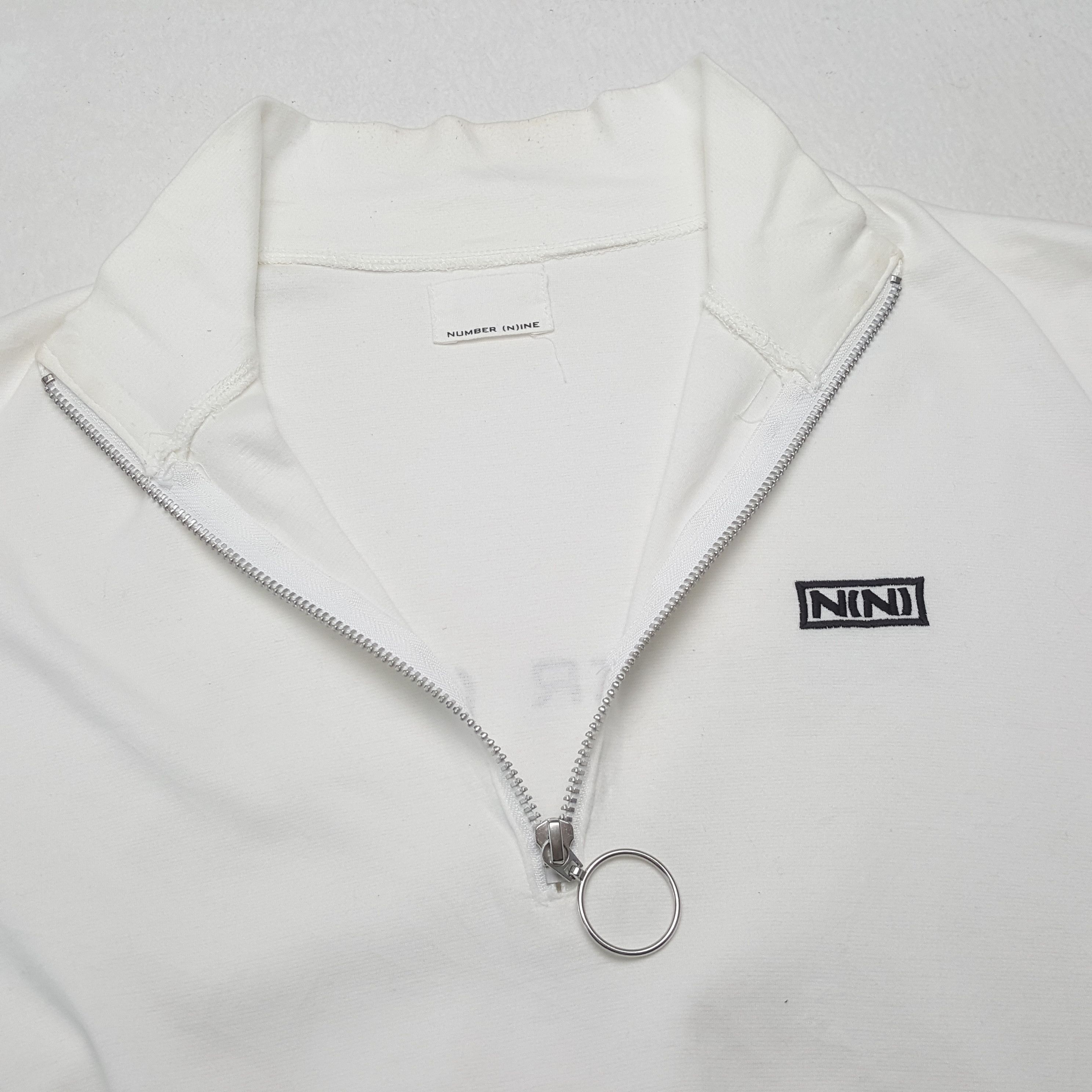Japanese Brand × Number (N)ine × Vintage Vintage Number Nine Half Zipper Japanese Brand T-Shirt Size US XL / EU 56 / 4 - 5 Thumbnail