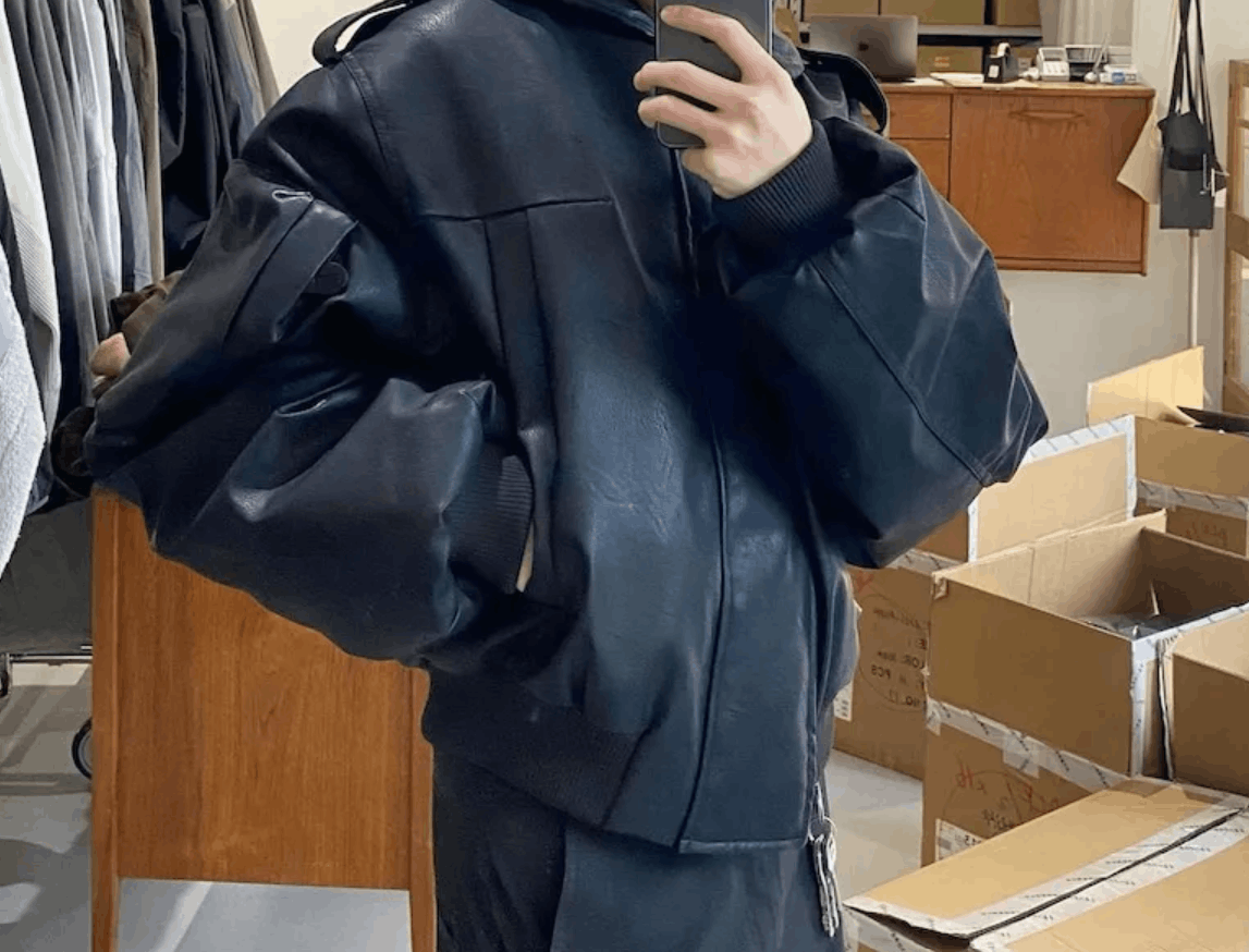 Entire Studios MOTO BOMBER BLACK | Grailed