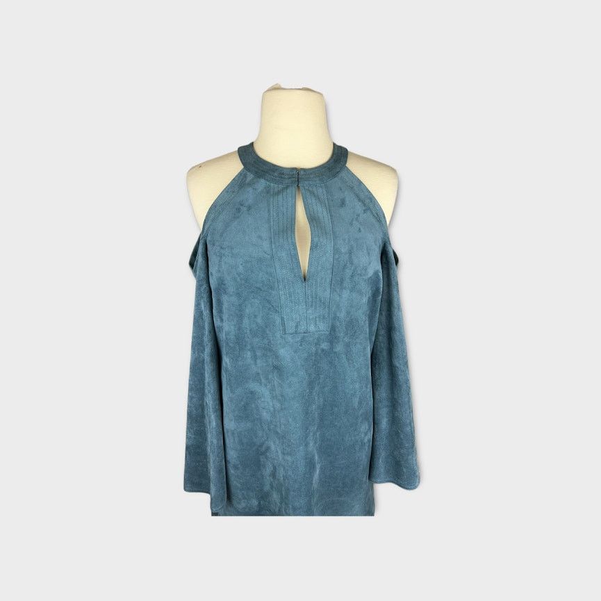 Bcbgmaxazria BCBGMaxAzria | Laguna faux suede cold shoulder dress | XXS Size XXS / US 00 / IT 34 - 6 Thumbnail