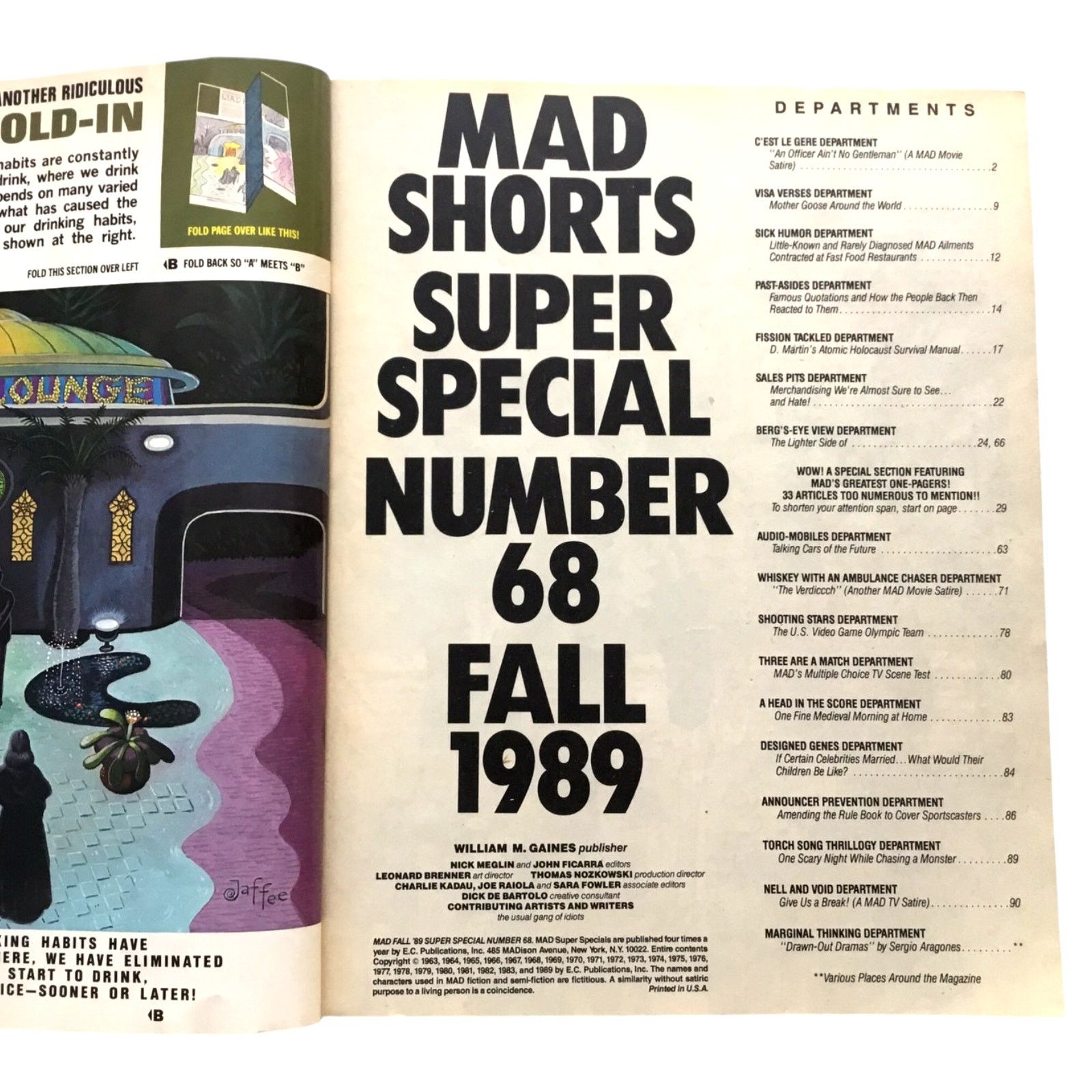 Other Mad Magazine Super Special Fall 1989 Mad Shorts Issue Size ONE SIZE - 3 Thumbnail
