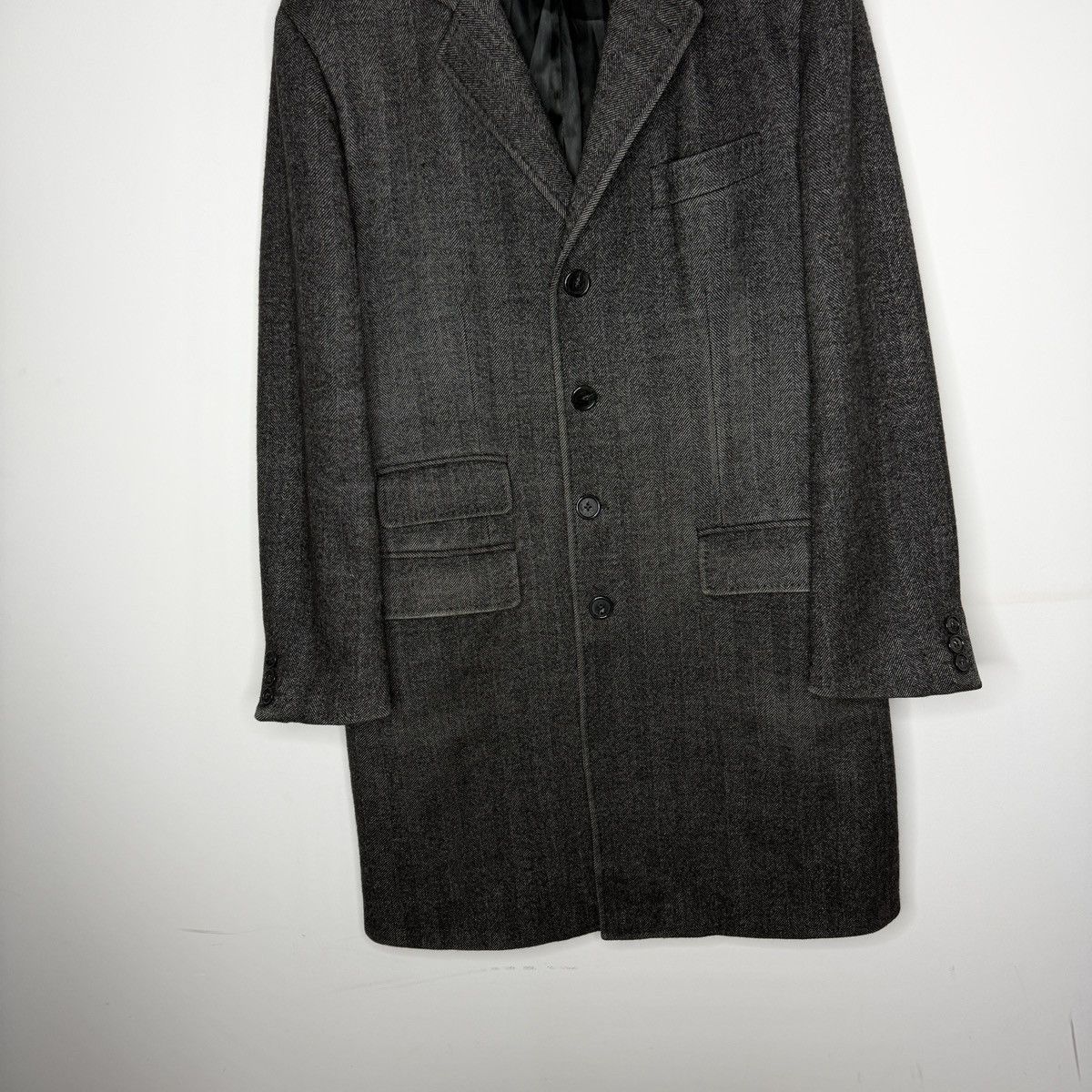 Hackett × Loro Piana Hackett London Loro Piana Wool Coat Jacket Brioni Gray Size US L / EU 52-54 / 3 - 5 Thumbnail