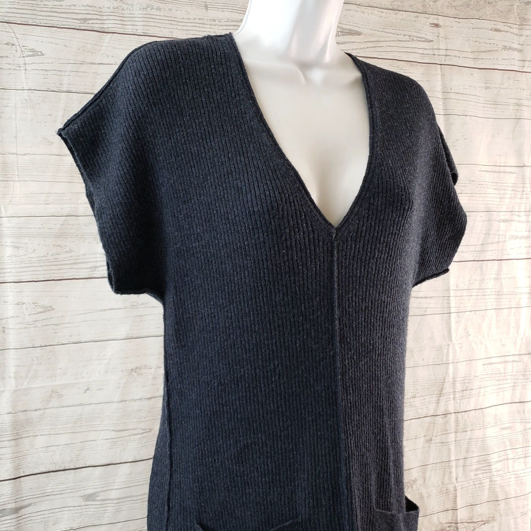 Tommy Bahama VINTAGE Tommy Bahama Womens Cascade Ribbed Tunic Sweater 2XS Blue Wool Blend Pockets Shirt Womens 2XS Blue Tunic Size XXS / US 00 / IT 34 - 2 Thumbnail