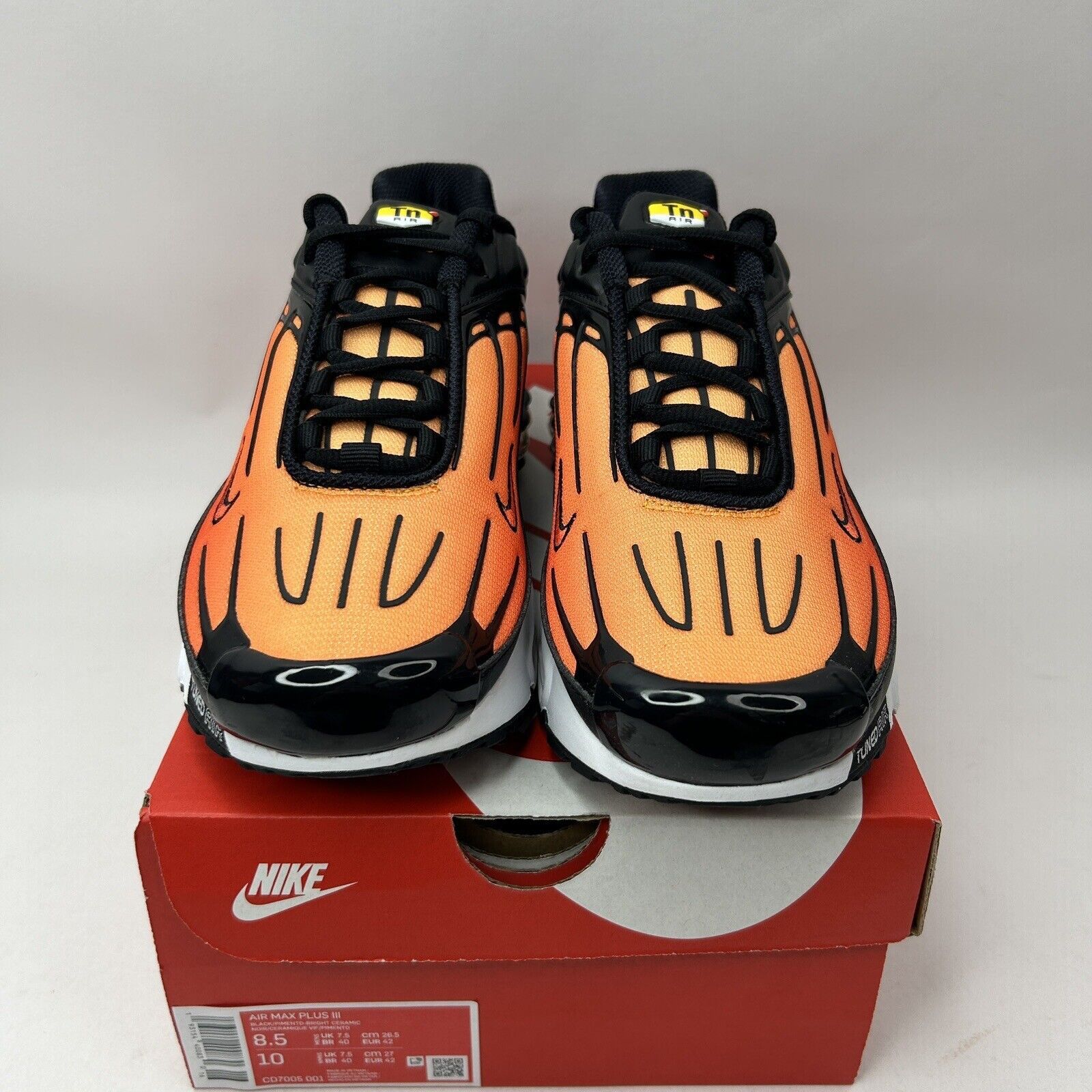 Nike Nike Shoes Air Max Plus III 3 “Black Orange Tiger” 2023 Size US 8.5 / EU 41-42 - 2 Thumbnail