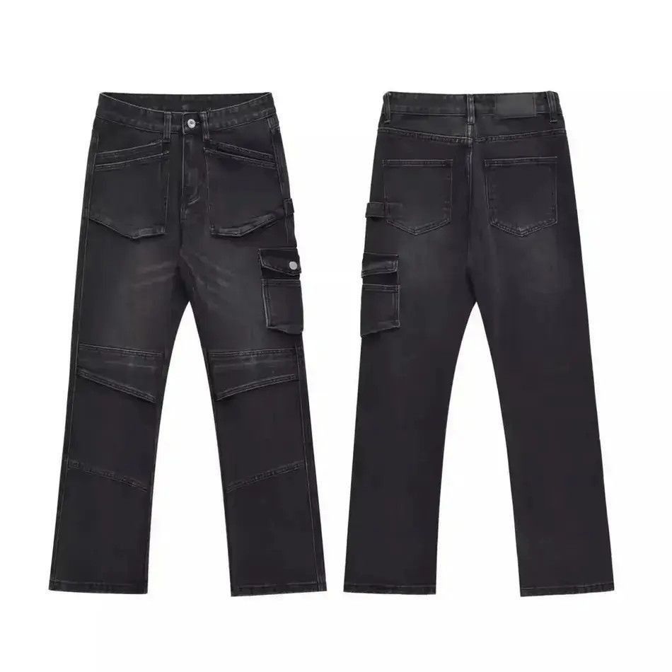 Japanese Brand Retro slim fit micro flared patchwork jeans Size US 30 / EU 46 - 5 Thumbnail