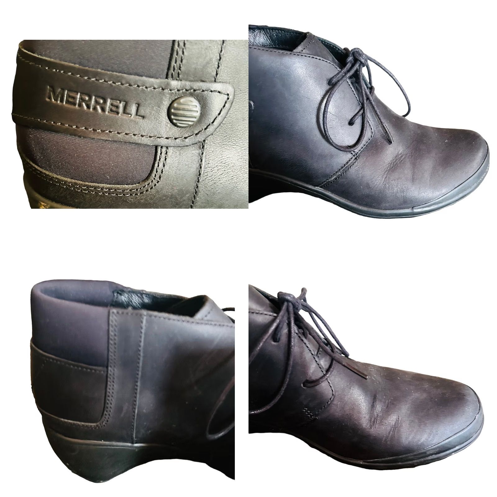 Merrell Merrell Veranda Ankle Booties Women’s Size 7.5 Black Buckle Casual Biker Boots Size US 8 / IT 38 - 8 Thumbnail