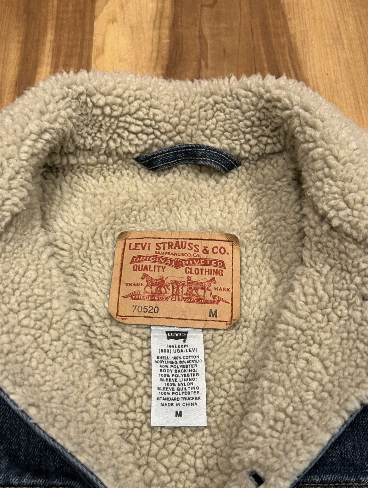 Levi's Levi's Type III Sherpa Lined Denim Jacket Size US M / EU 48-50 / 2 - 3 Thumbnail