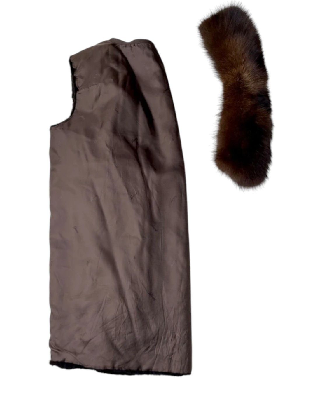 Brioni NUTRIA SHEARLING LEATHER HEAVY COAT WITH FOX FUR COLLAR Size US L / EU 52-54 / 3 - 4 Thumbnail