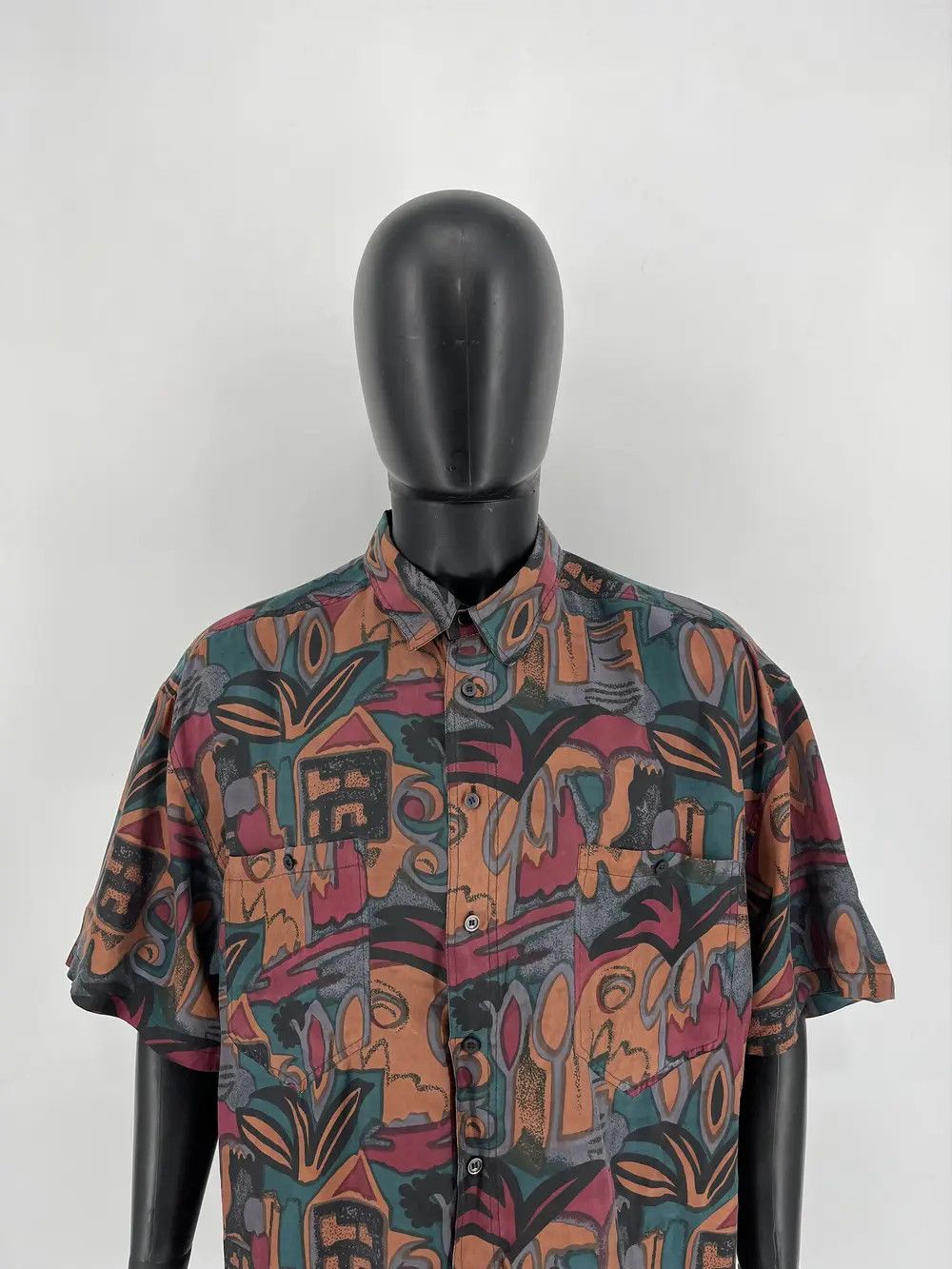 Vintage Vintage 100% silk Art Streetwear Hawaiian Travis Scott Size US XL / EU 56 / 4 - 3 Thumbnail