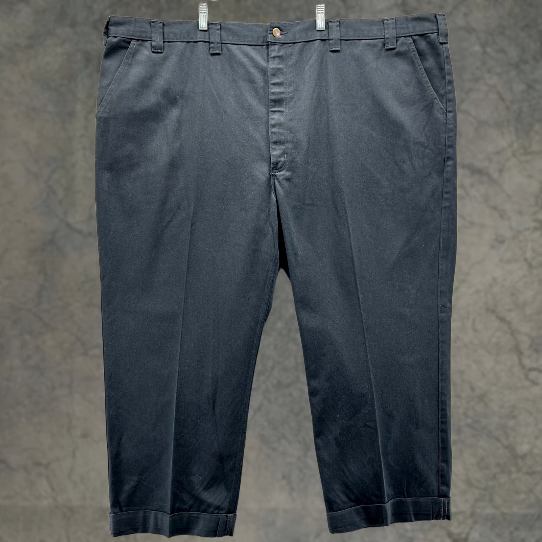 Carhartt Carhartt Pants Mens 54x32 Black Twill Relaxed Straight Pocket Button Front Flat Front Chino Workwear Vintage: No Size US 38 / EU 54 - 1 Thumbnail