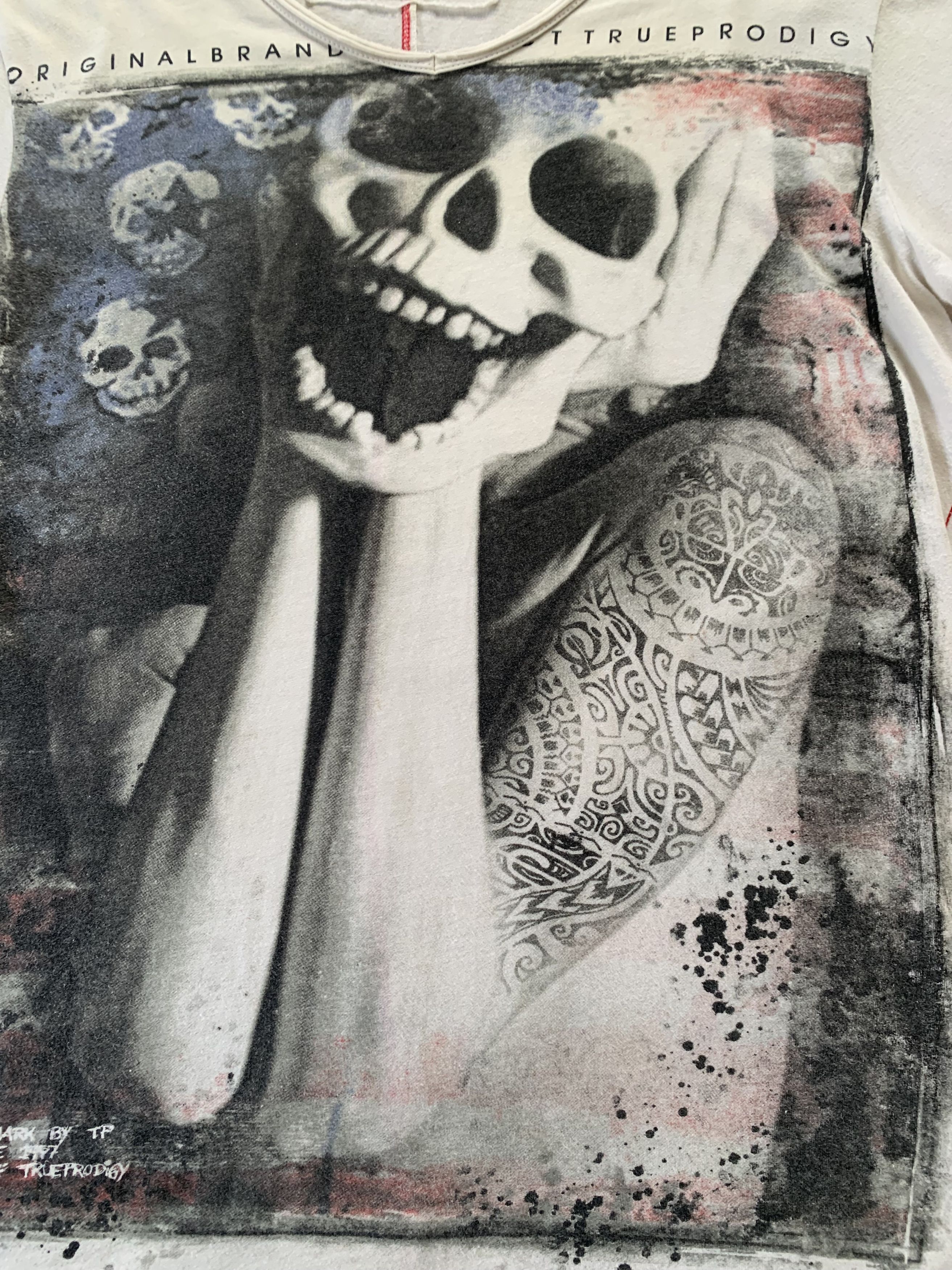 Band Tees Vintage True Prodigy Skull Printed T-Shirt Size US XL / EU 56 / 4 - 5 Thumbnail