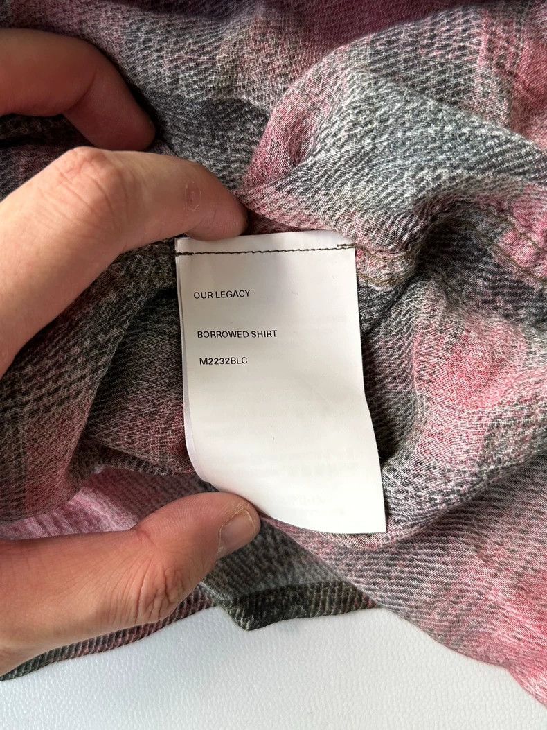 Our Legacy Our Legacy size50 Plaid collar long-sleeved shirt Size US M / EU 48-50 / 2 - 2 Thumbnail