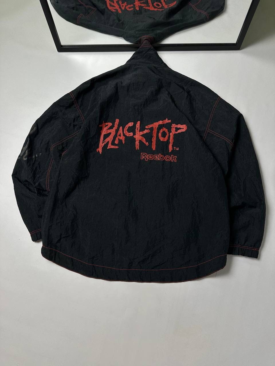 Reebok 90s Reebok Blacktop Tracktop Jacket Backprint OG Vintage Size US M / EU 48-50 / 2 - 1 Thumbnail