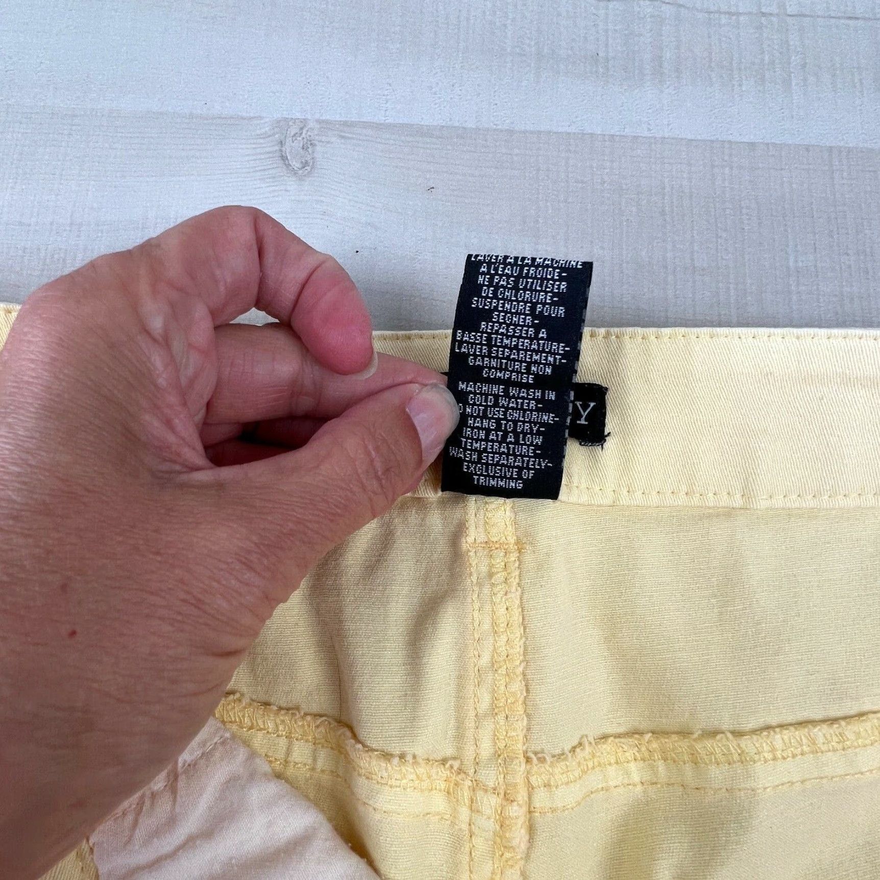 Vintage Devyn Lily Womens High Rise Yellow Capri Jeans 4 Ladies Size 27" / US 4 / IT 40 - 5 Thumbnail