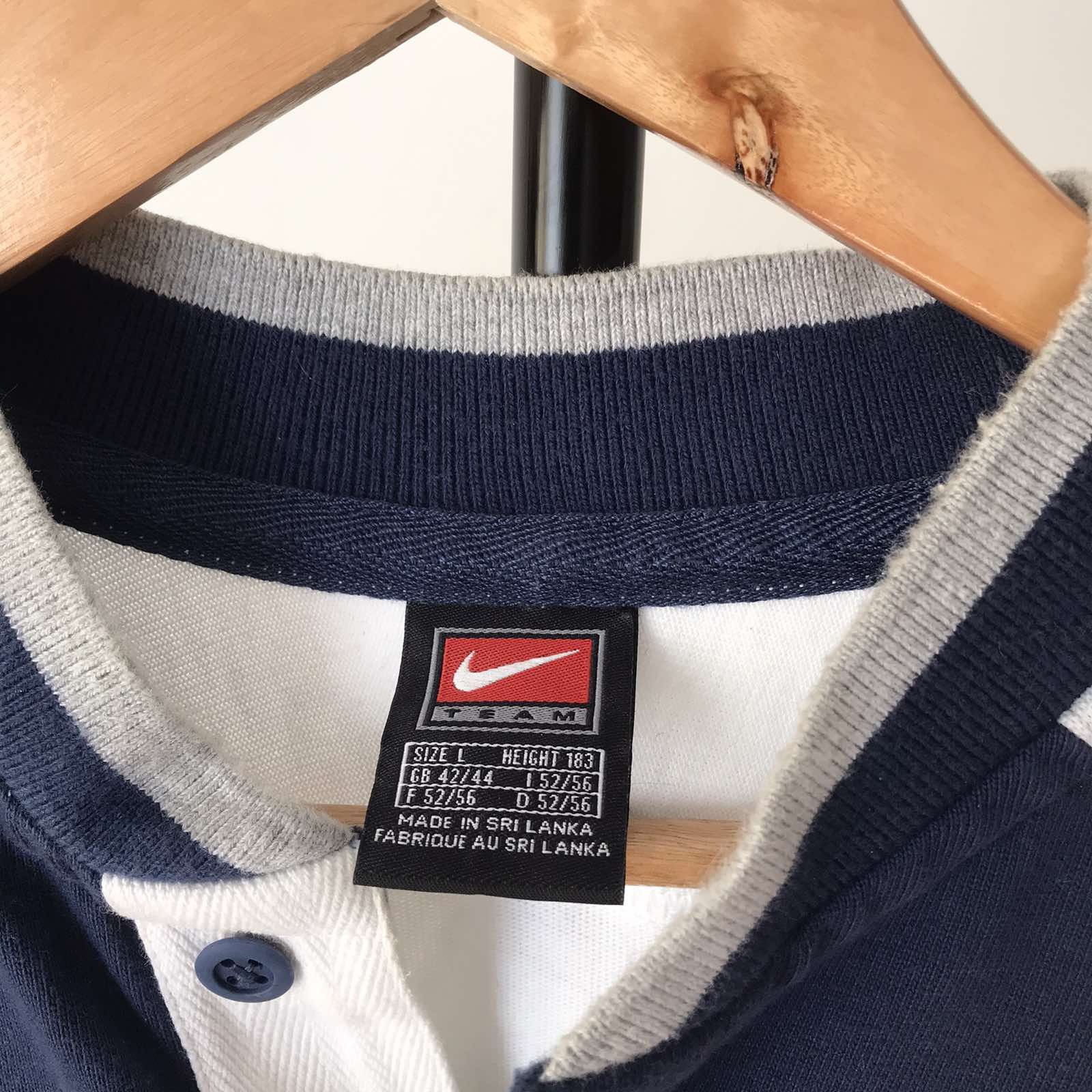 Nike Vintage Nike France Blockcore Rugby jersey Sz L Size US L / EU 52-54 / 3 - 3 Thumbnail