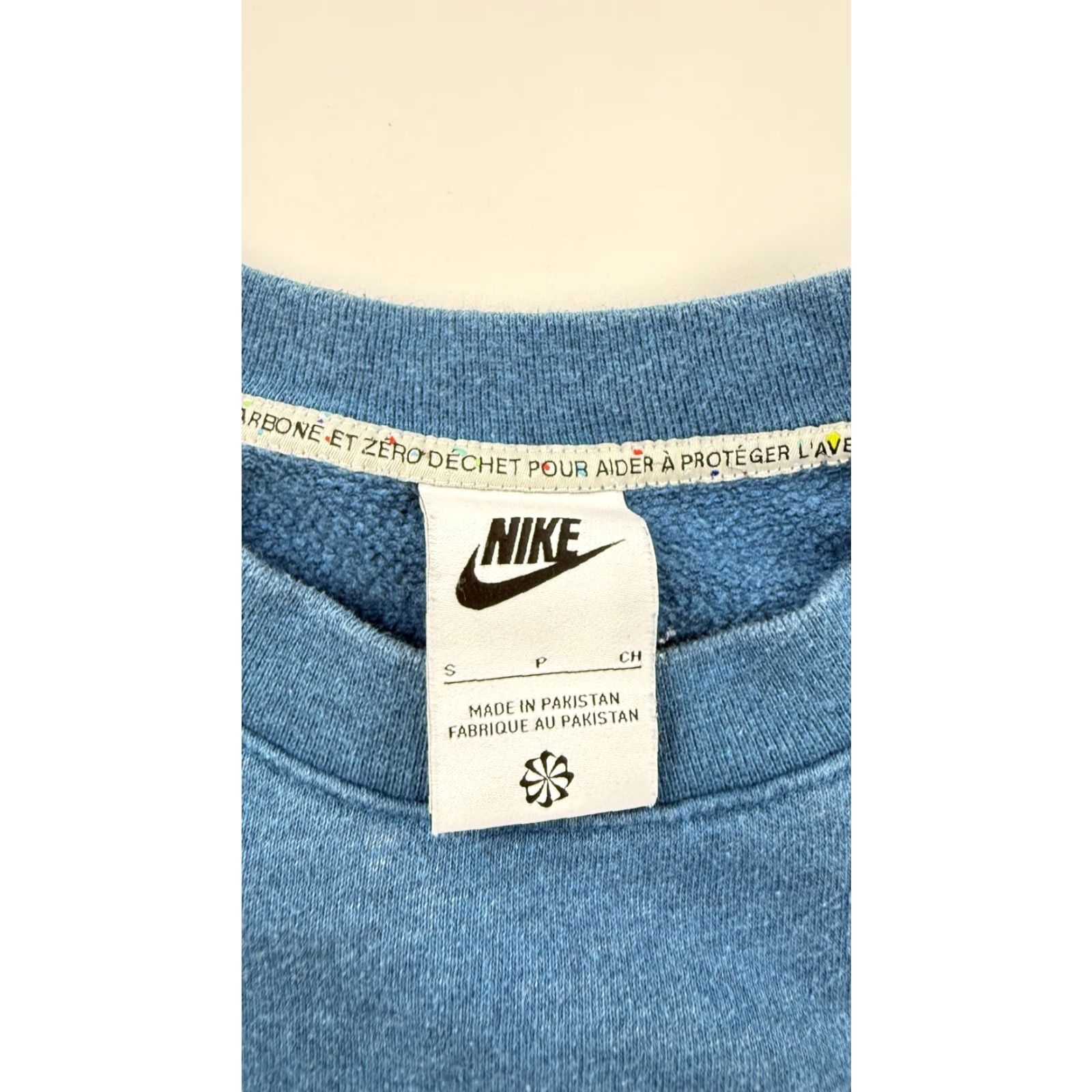 Nike Nike Sweatshirt Mens Small Blue Fleece Crewneck Pullover Glitter Swoosh Logo Size US S / EU 44-46 / 1 - 3 Thumbnail
