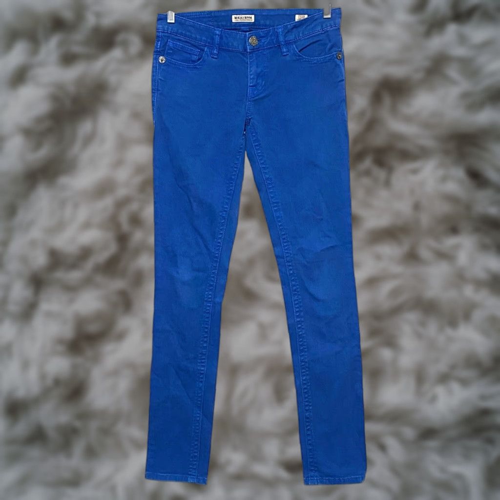 Denime Mek DNM Tyler Cigarette Jeans Womens 27x34 Denim Blue Stretch Casual Y2K Boho Jeans Womens 27x34 Denim Blue Stretch 5-Pocket Design Mens? Womens Size 27" / US 4 / IT 40 - 1 Thumbnail