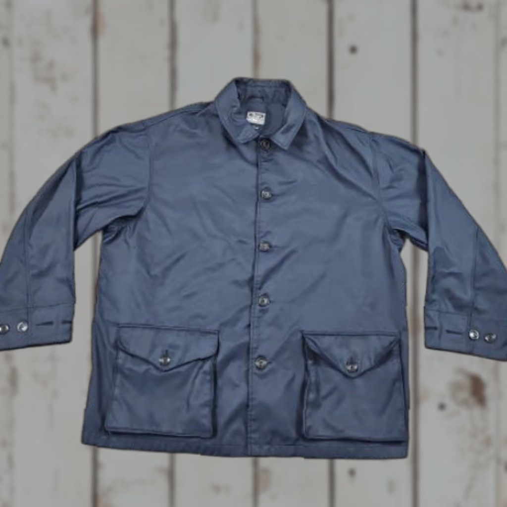 Gap Gap Jacket Mens XL Navy Blue Nylon Button Front Lined Premium Classic Tailored Size US XL / EU 56 / 4 - 1 Thumbnail