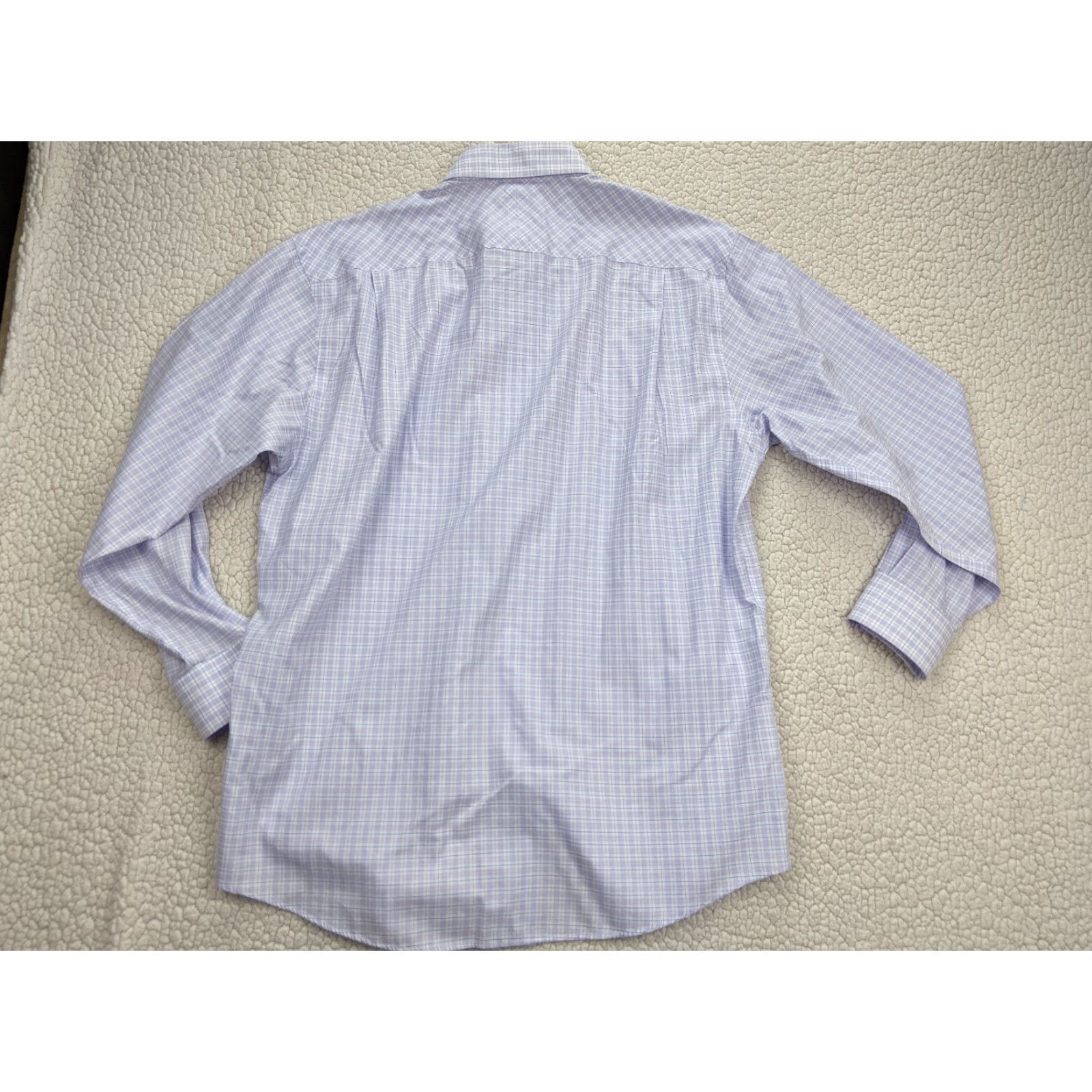 Jos. A. Bank JoS A Bank Reserve Purple Check Button Shirt Mens L 16 Egyptian Cotton No Wrinkle Shirt Size US L / EU 52-54 / 3 - 3 Thumbnail