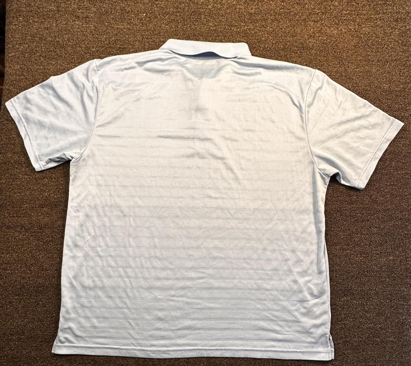 PGA Tour PGA TOUR Airflux Men's Light Blue Striped Polo XXL Size US XXL / EU 58 / 5 - 6 Thumbnail