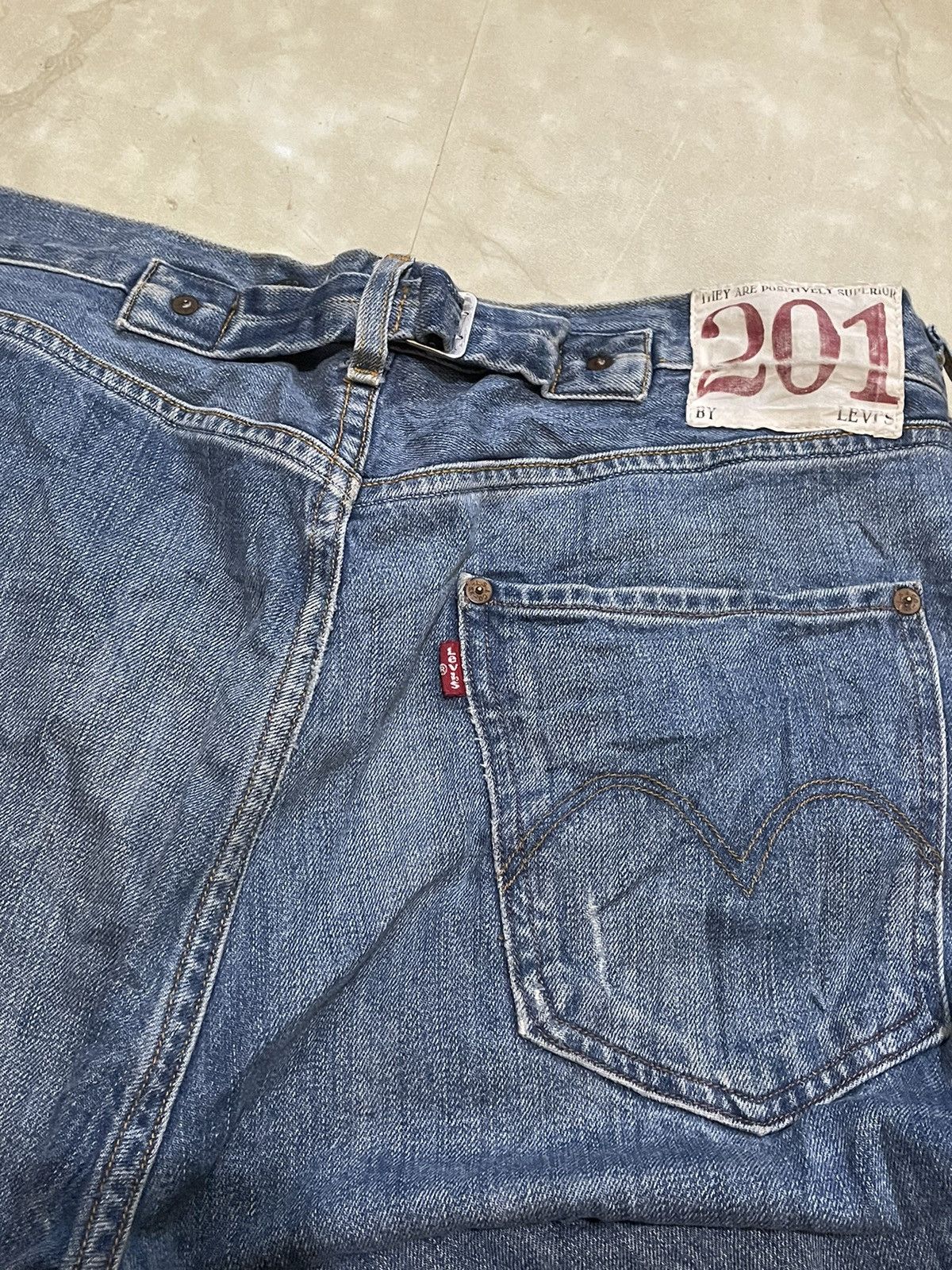 Levi's Vintage Clothing Vintage Levi's 201 Buckle Strap (1980-1901 Repro) Size US 34 / EU 50 - 6 Thumbnail