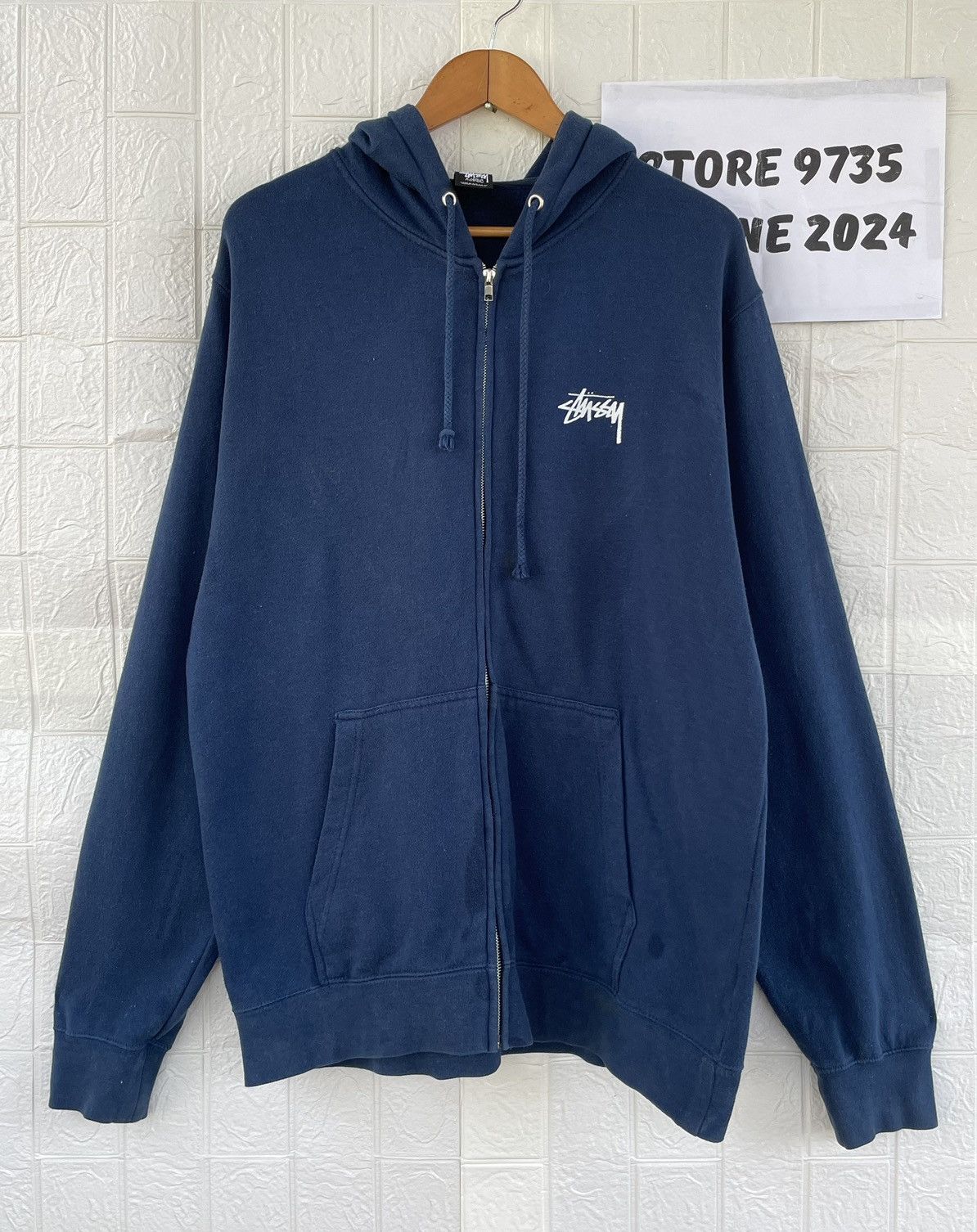 Japanese Brand Stussy Hoodie Big Logo Size US XL / EU 56 / 4 - 1 Thumbnail