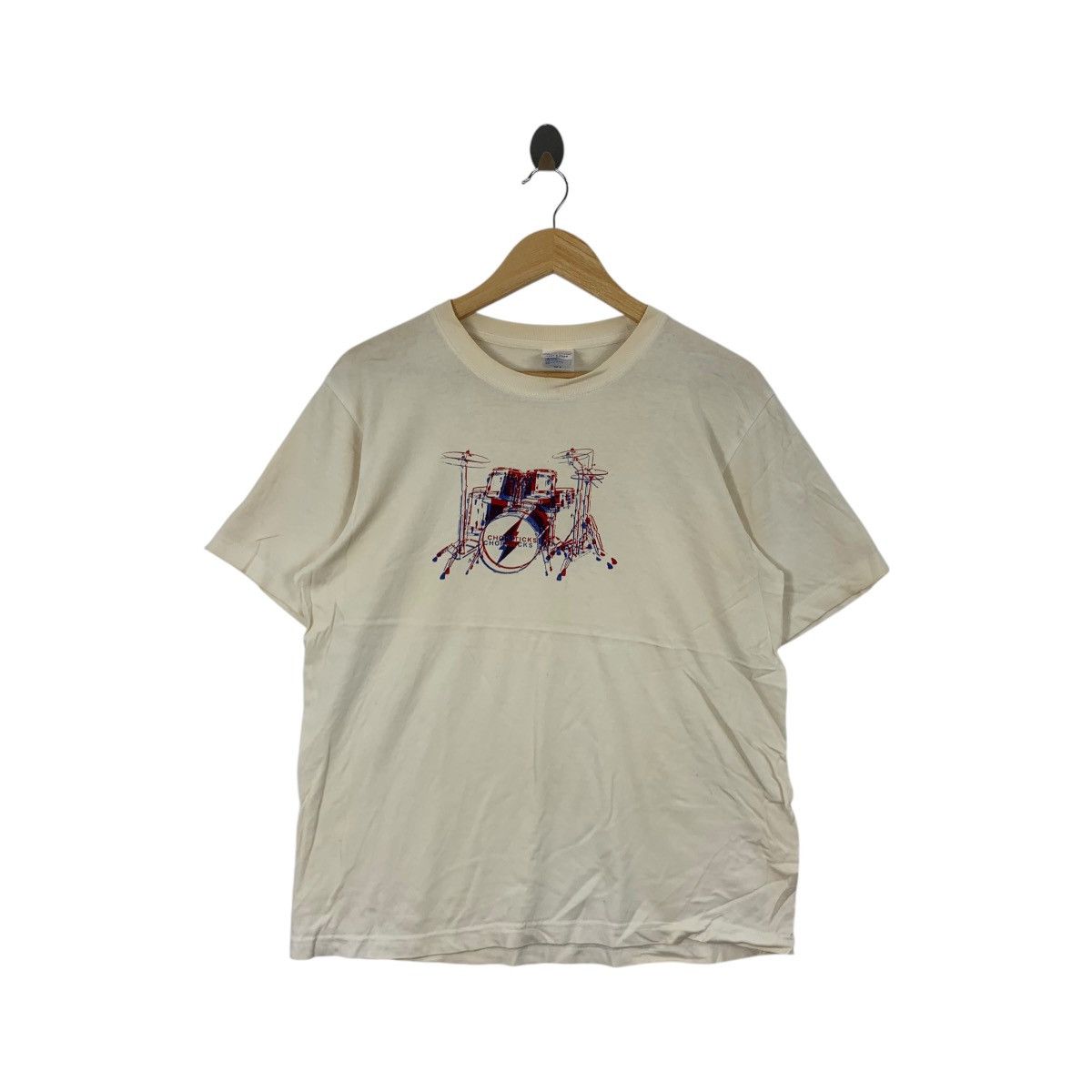 Vintage THE CHOPSTICKS BAND Hong Kong Duo Sandra Amina Tee Shirt Size US M / EU 48-50 / 2 - 1 Thumbnail