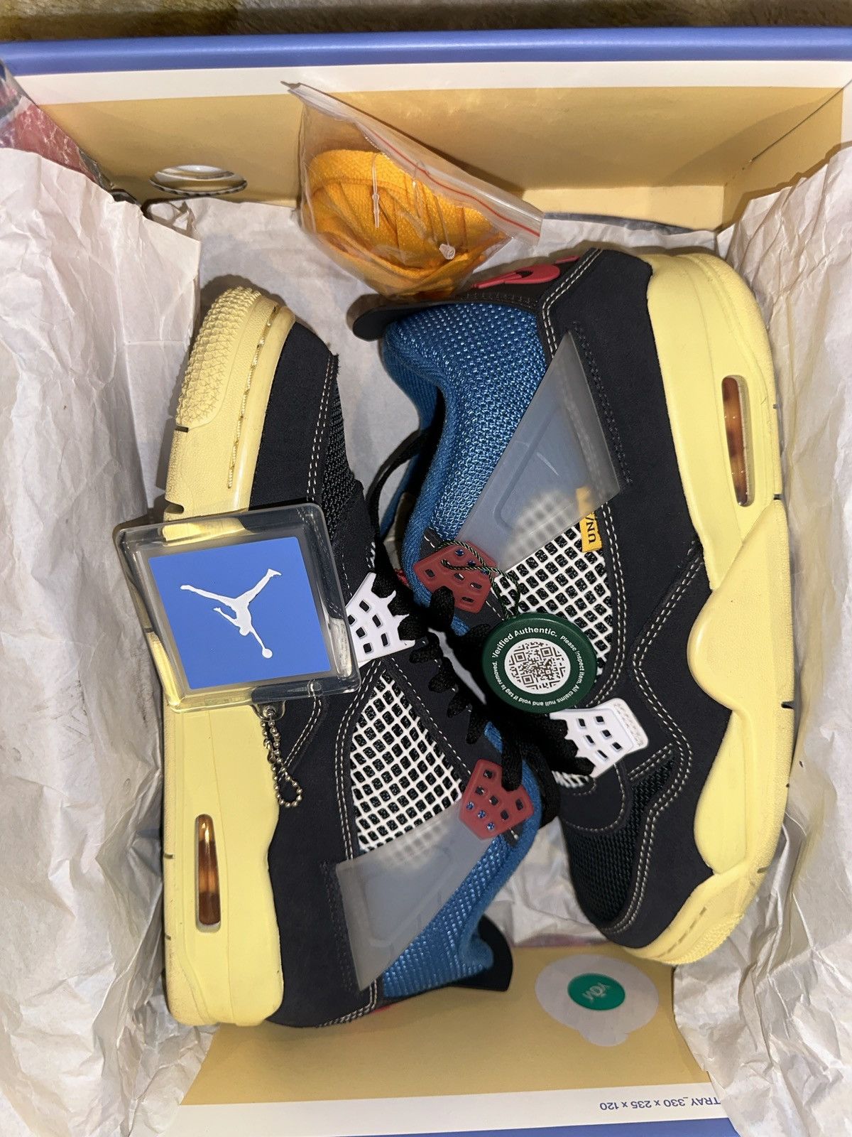 Jordan Brand Jordan 4 Retro Union Off Noir Size US 7 / EU 40 - 13 Thumbnail