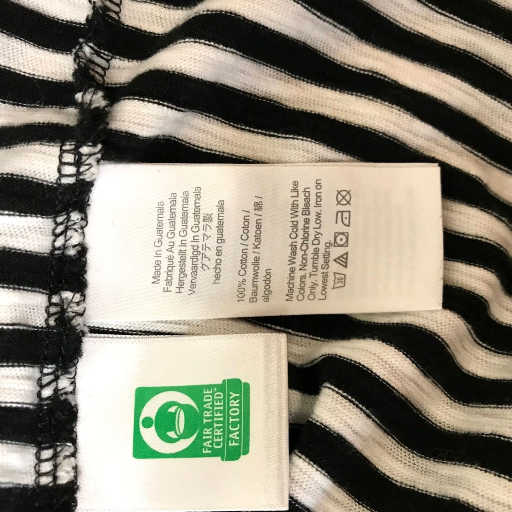 J.Crew J. Crew Striped Knit T Shirt Dress Tie Waist Short Sleeve Black White XXS Womens Size XXS / US 00 / IT 34 - 8 Thumbnail