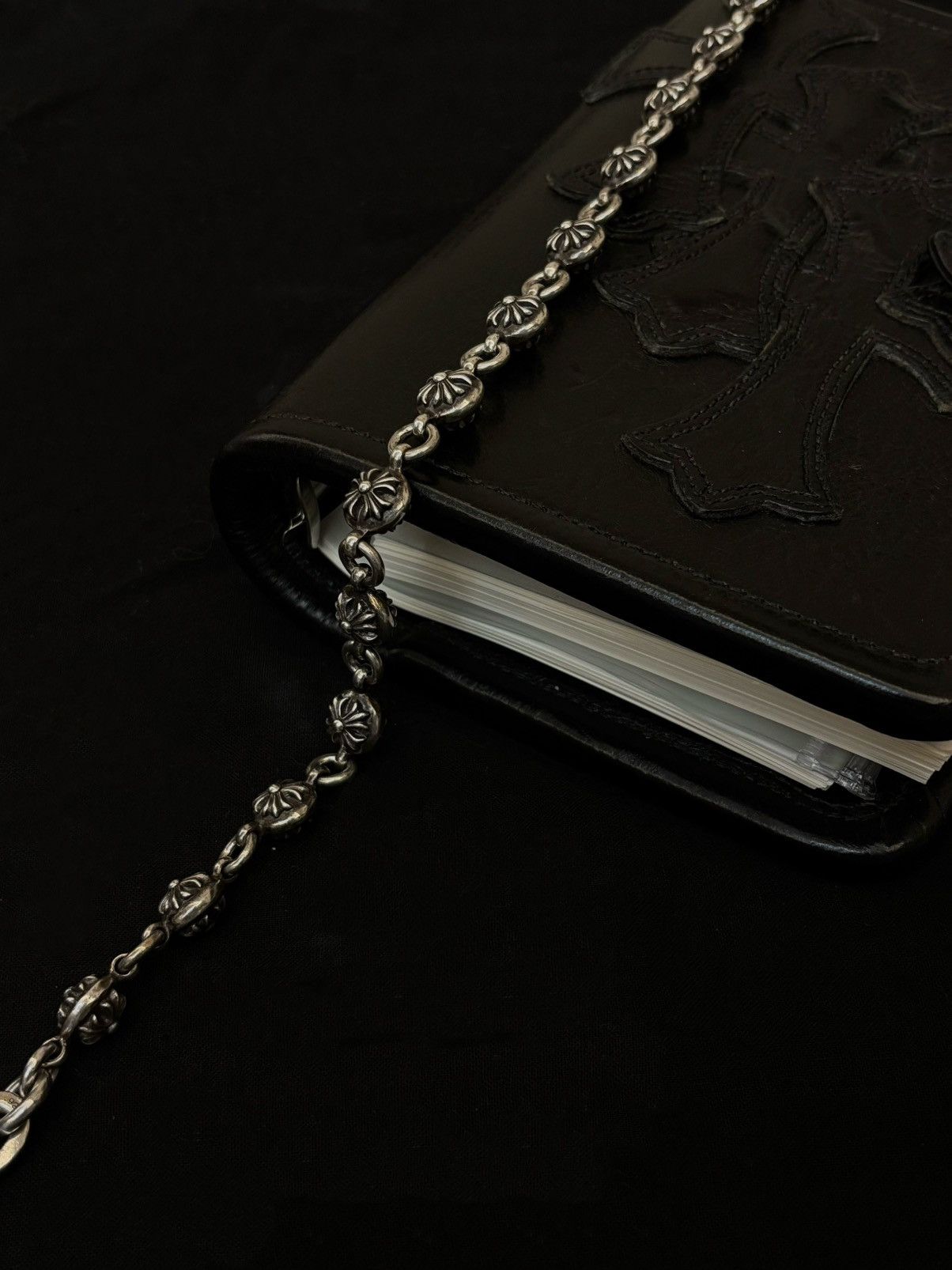 Chrome Hearts Chrome hearts silver Cross ball wallet chain 17” Size ONE SIZE - 3 Thumbnail
