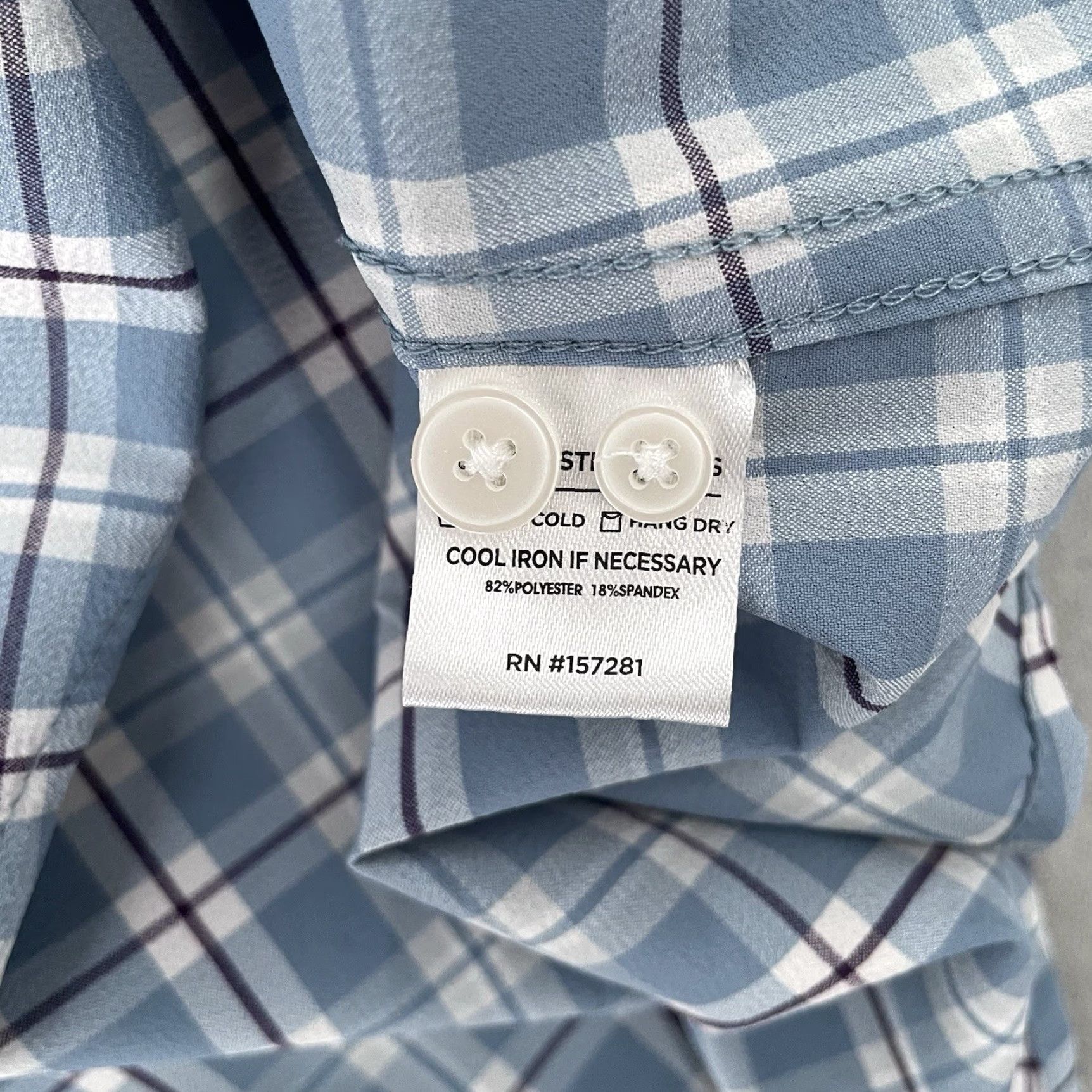 Mizzen+Main Mizzen+Main Shirt Adult Medium Blue Trim Fit Button Up Lightweight Leeward Mens Size US M / EU 48-50 / 2 - 6 Thumbnail