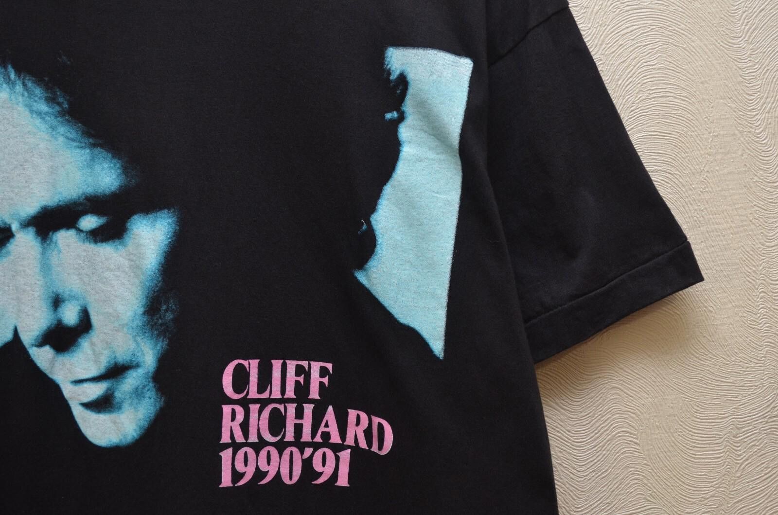 Designer Vintage Cliff Richard From A Distance Tour 1990-91 T Shirt M Size US M / EU 48-50 / 2 - 4 Thumbnail