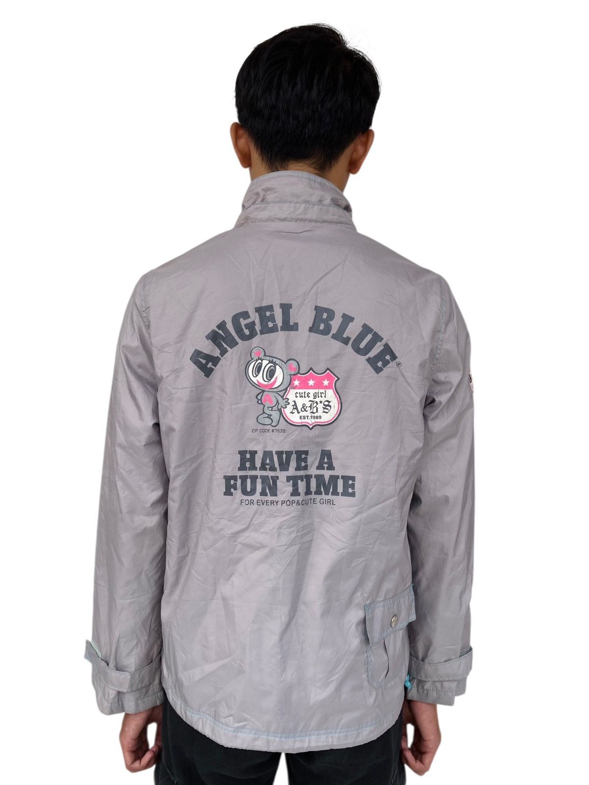 Hysteric Glamour 1990s Angel Blue - Have A Fun Time Lightweight Jacket Size US M / EU 48-50 / 2 - 4 Thumbnail