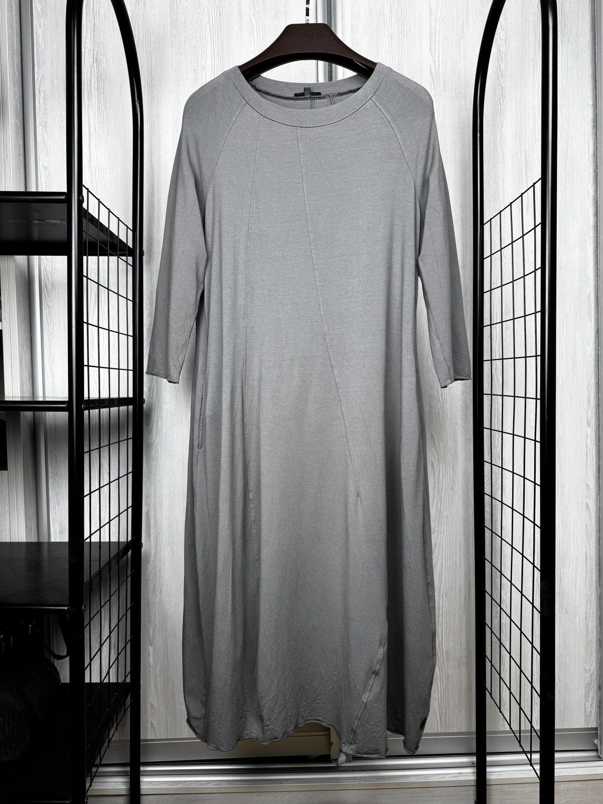 OSKA OSKA Grey Viscose Comfort Fit midi dress avant garde sz 3 Size L / US 10 / IT 46 - 2 Thumbnail
