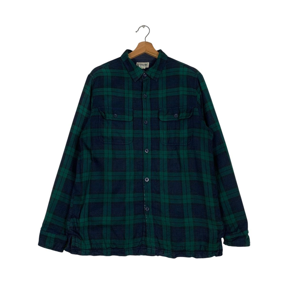 L.L. Bean Vintage LL Bean Tartan Flannel Jacket Size US M / EU 48-50 / 2 - 1 Thumbnail