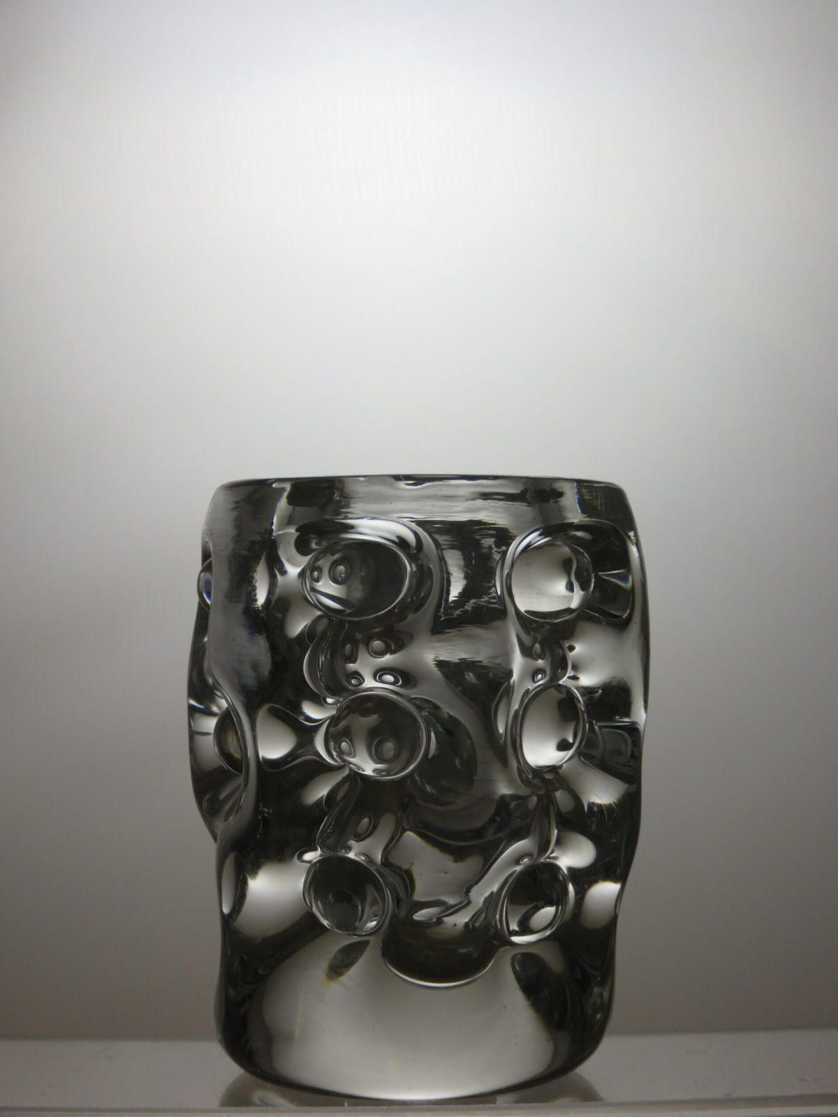 The Unbranded Brand Very Heavy Glass Candle Holder 4 1/8" Size ONE SIZE - 3 Thumbnail