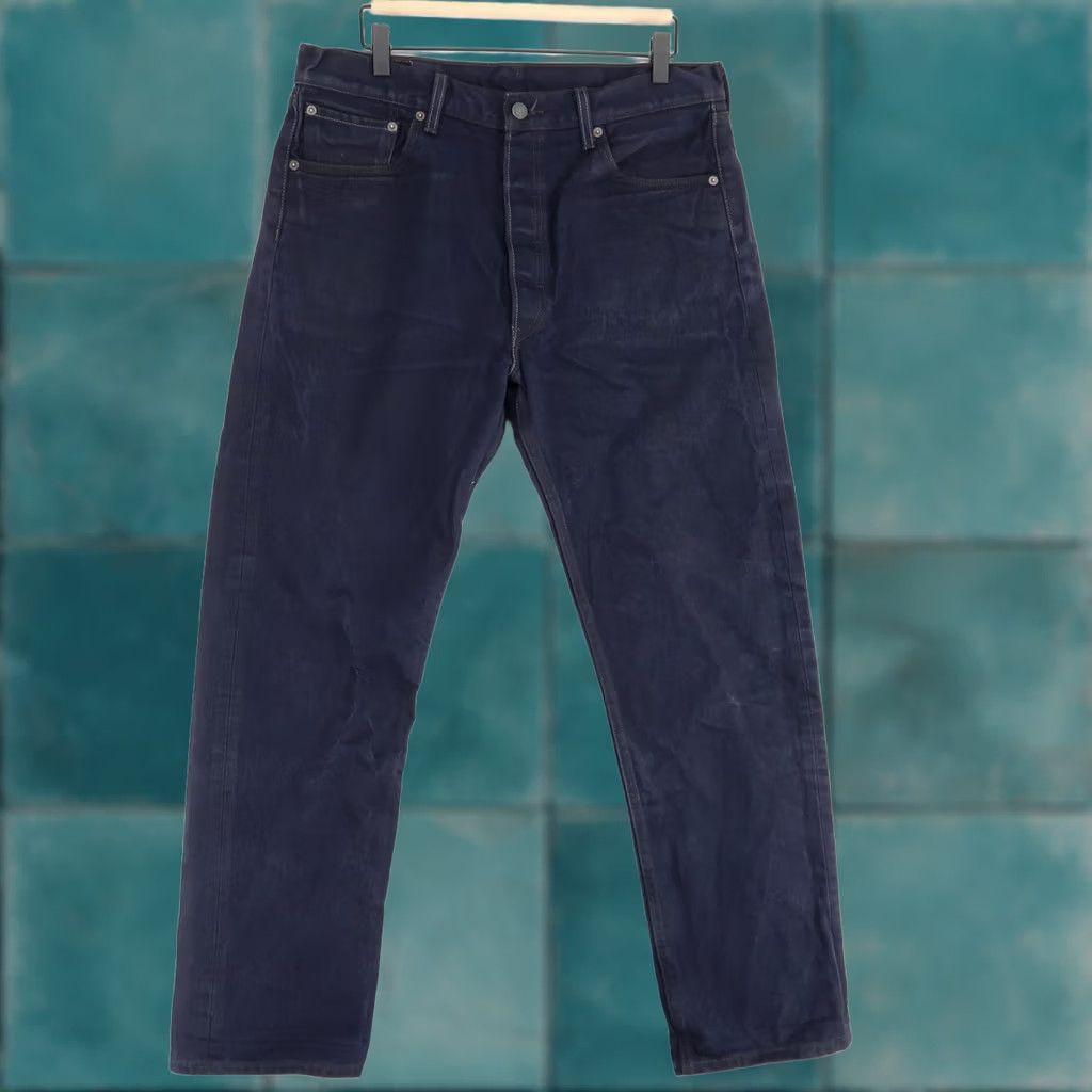 Levi's Levi's 501 Jeans Mens Regular Straight Blue Dark Wash Button Fly 36x34 Denim 5-Pocket Logo Juniors Sizes N/A Size US 36 / EU 52 - 1 Thumbnail